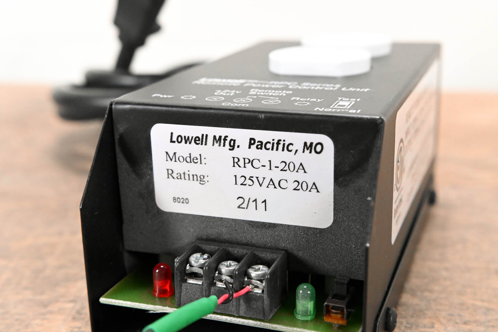 Lowell RPC-1-20A 20A Remote Power Control Unit