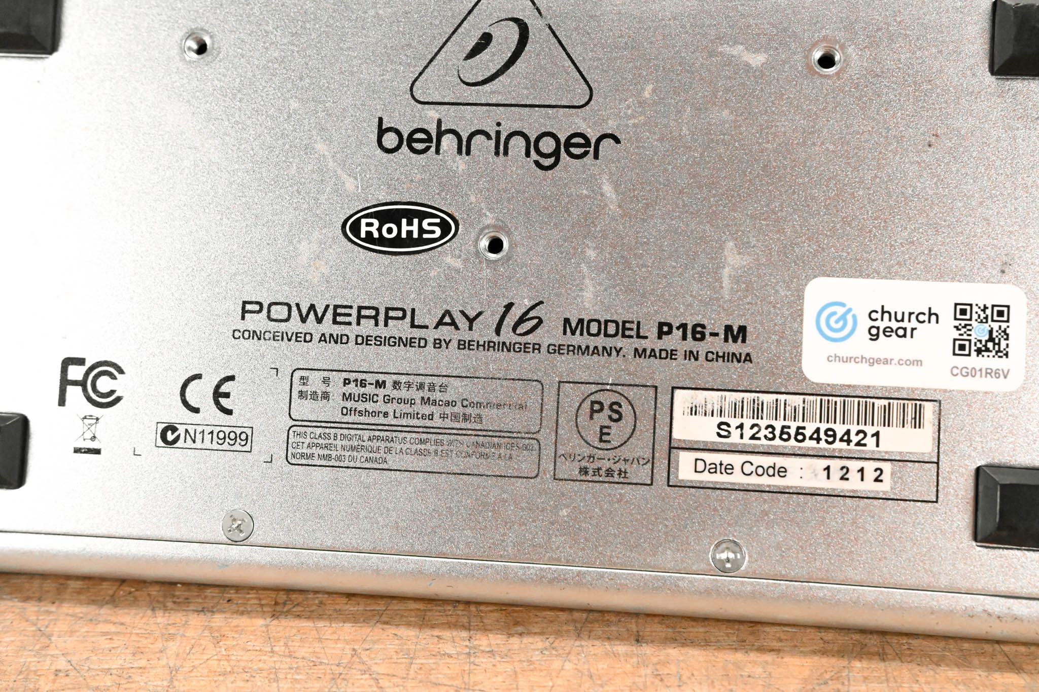 Behringer Powerplay P16-M 16-Channel Digital Personal Mixer