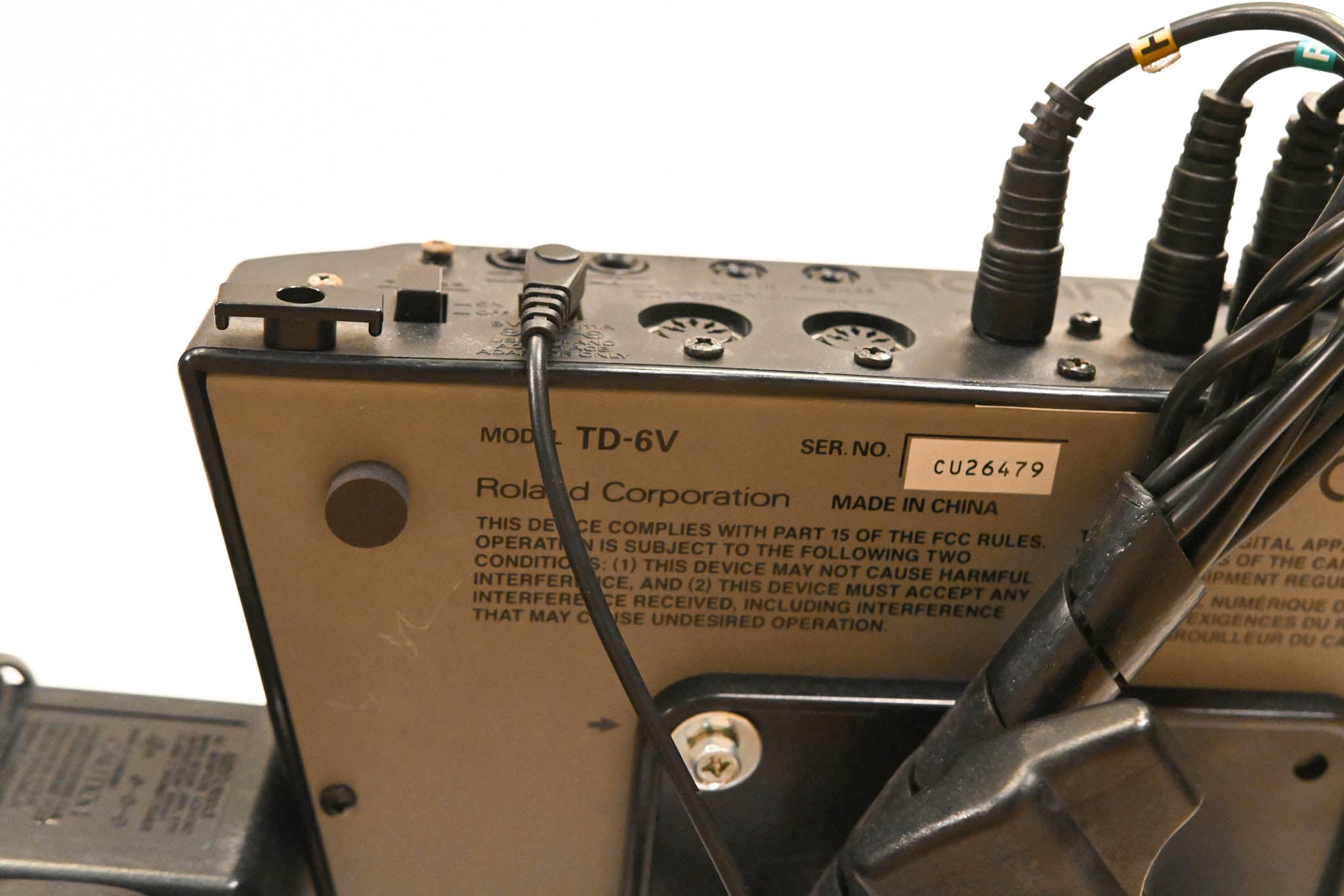 Roland TD-6V Electronic Drum Kit Module w/Frame + Cables (NO DRUM PADS)