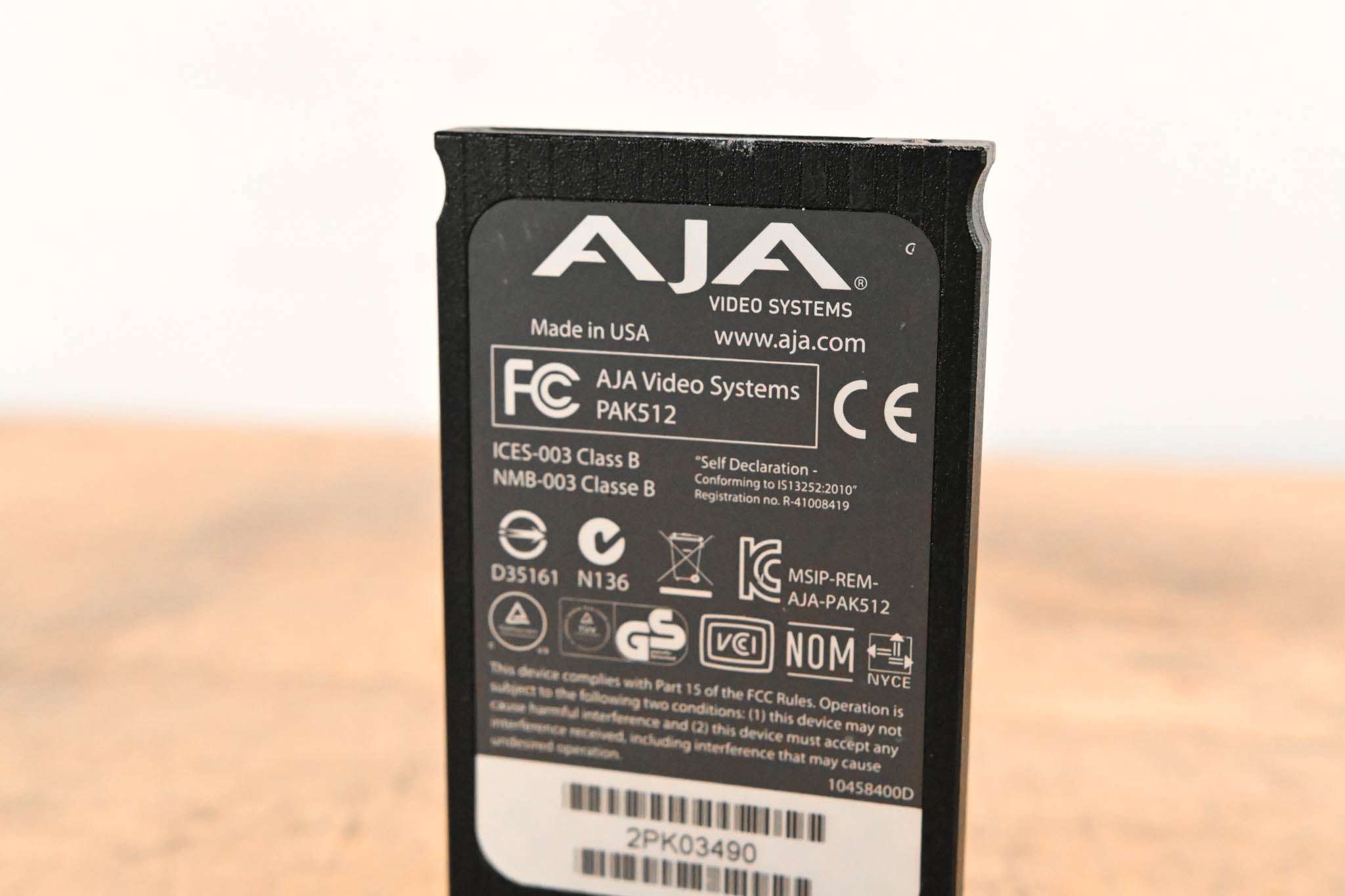 AJA PAK512 SSD Module for Ki Pro Systems