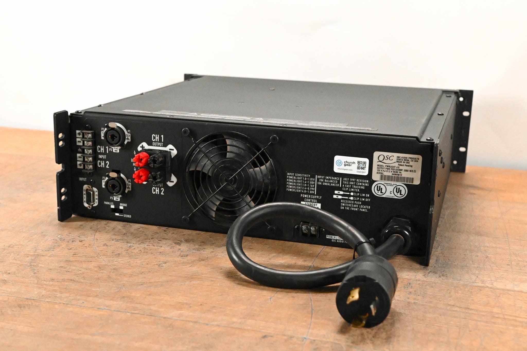 QSC PowerLight 4.0 2-Channel Power Amplifier