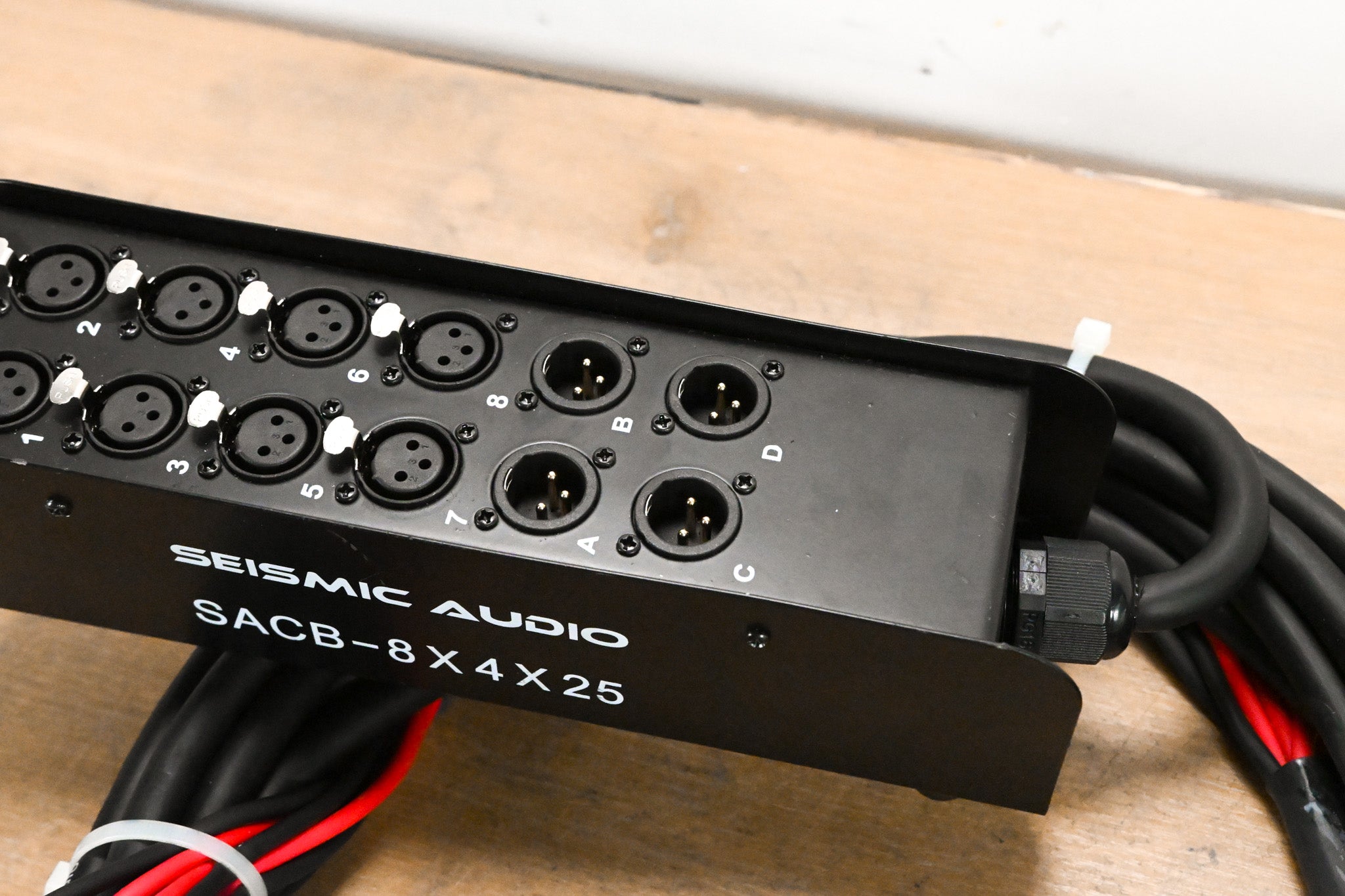 Seismic Audio SACB-8x4x25 8-Channel XLR Snake Cable w/ 4 Returns - 25'