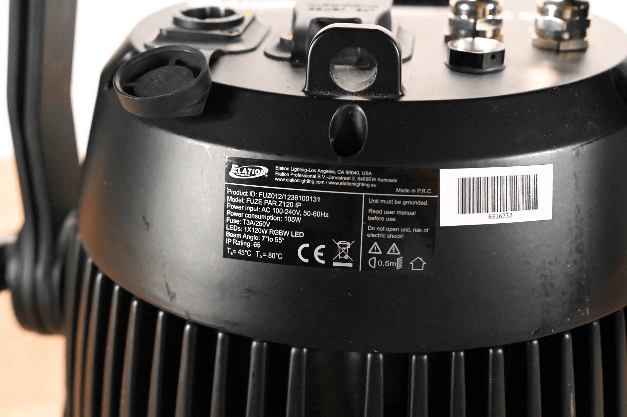 Elation Fuze Par Z120 IP 120W RGBW LED Par with Zoom (NO POWER SUPPLY)