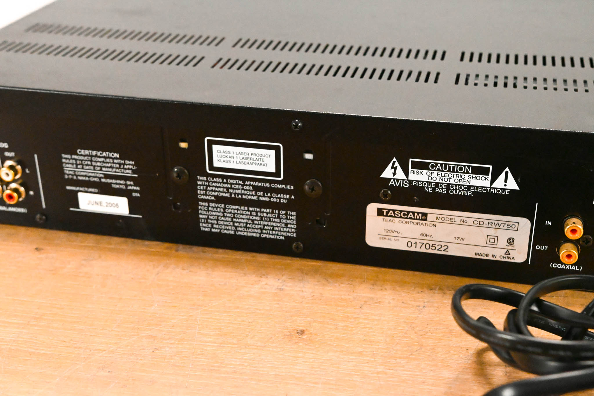 TASCAM CD-RW750 CD Recorder/Player