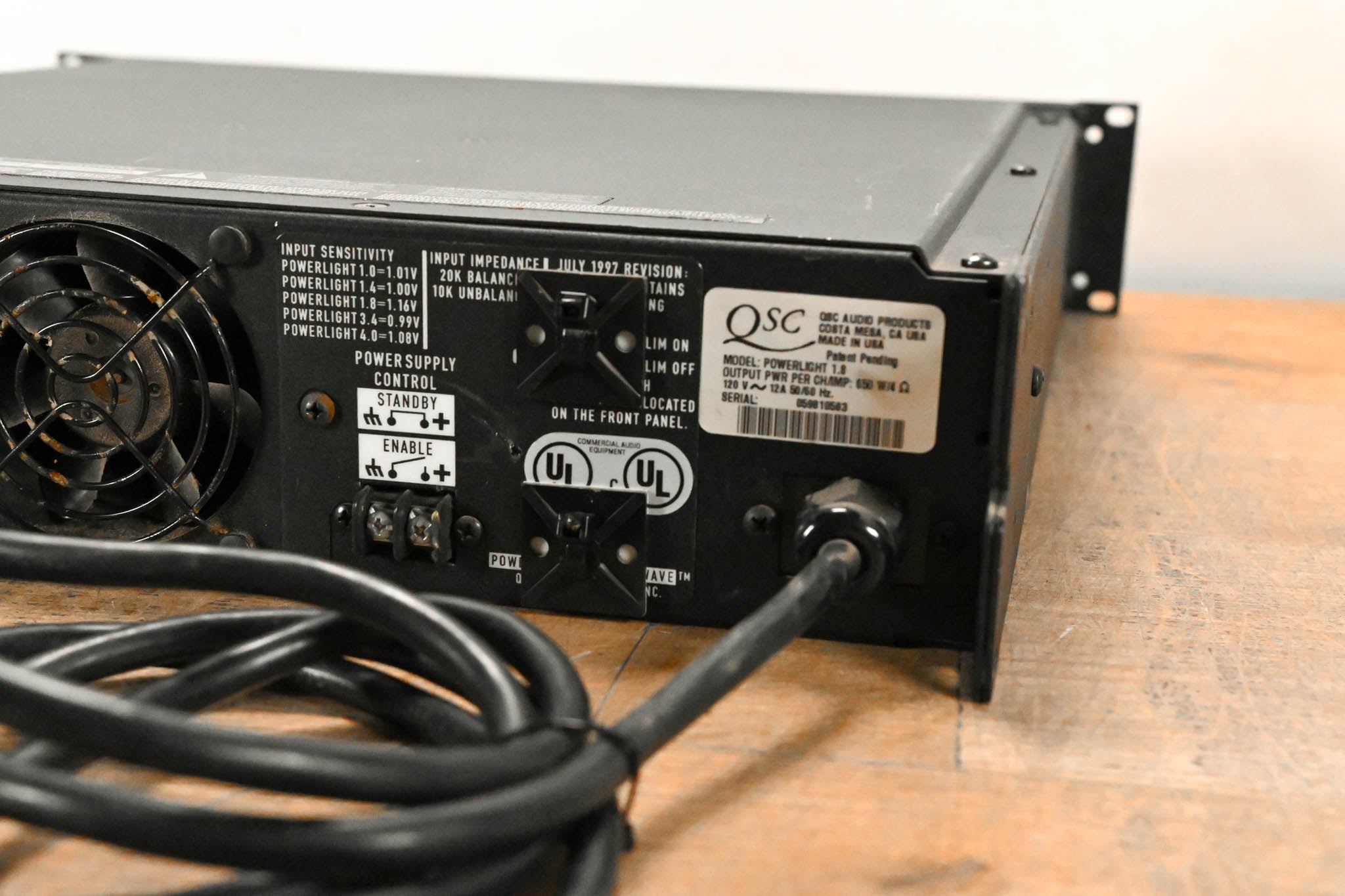 QSC PowerLight 1.8 2-Channel Power Amplifier