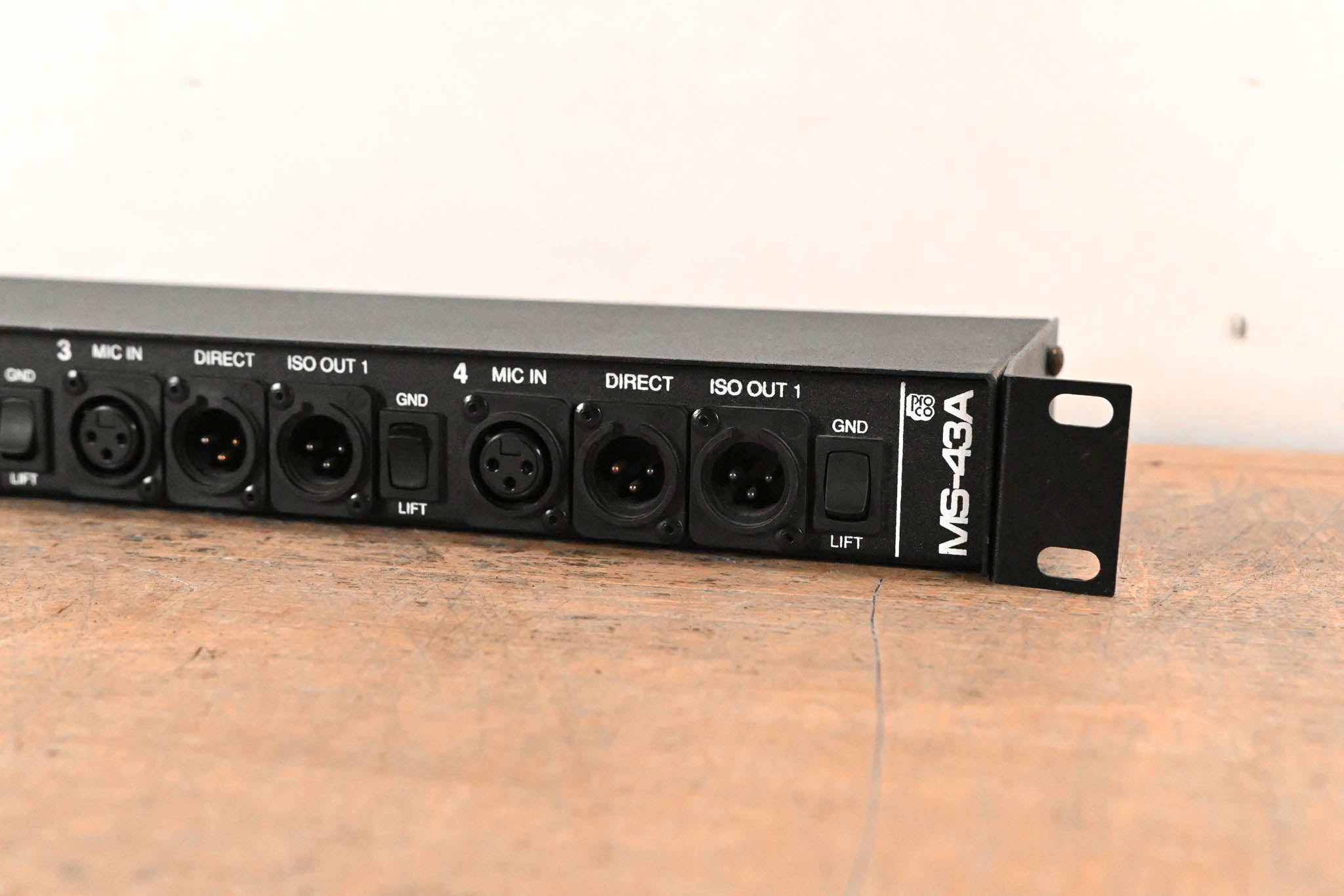 ProCo MS-43A Four-Channel Three Way Mic Splitter