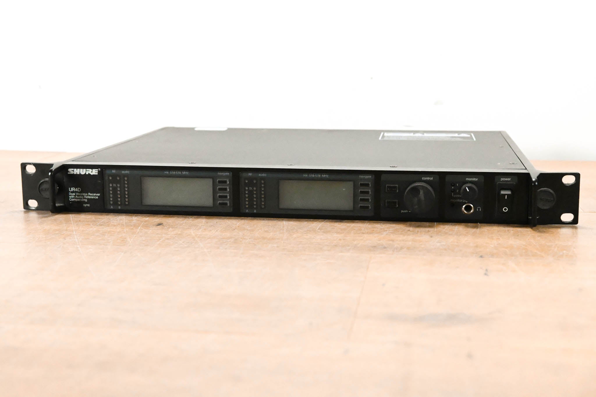 Shure UR4D Wireless Receiver w/ two UR1 Bodypack Transmitters - H4 Band