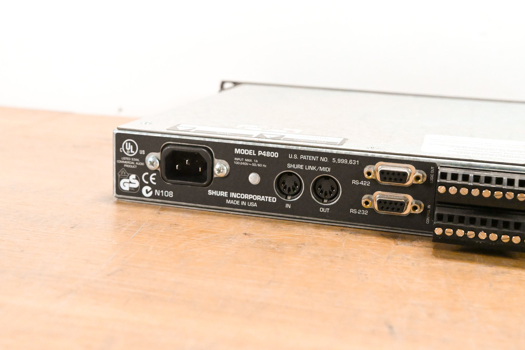 Shure P4800 4x8 Digital Signal Processor