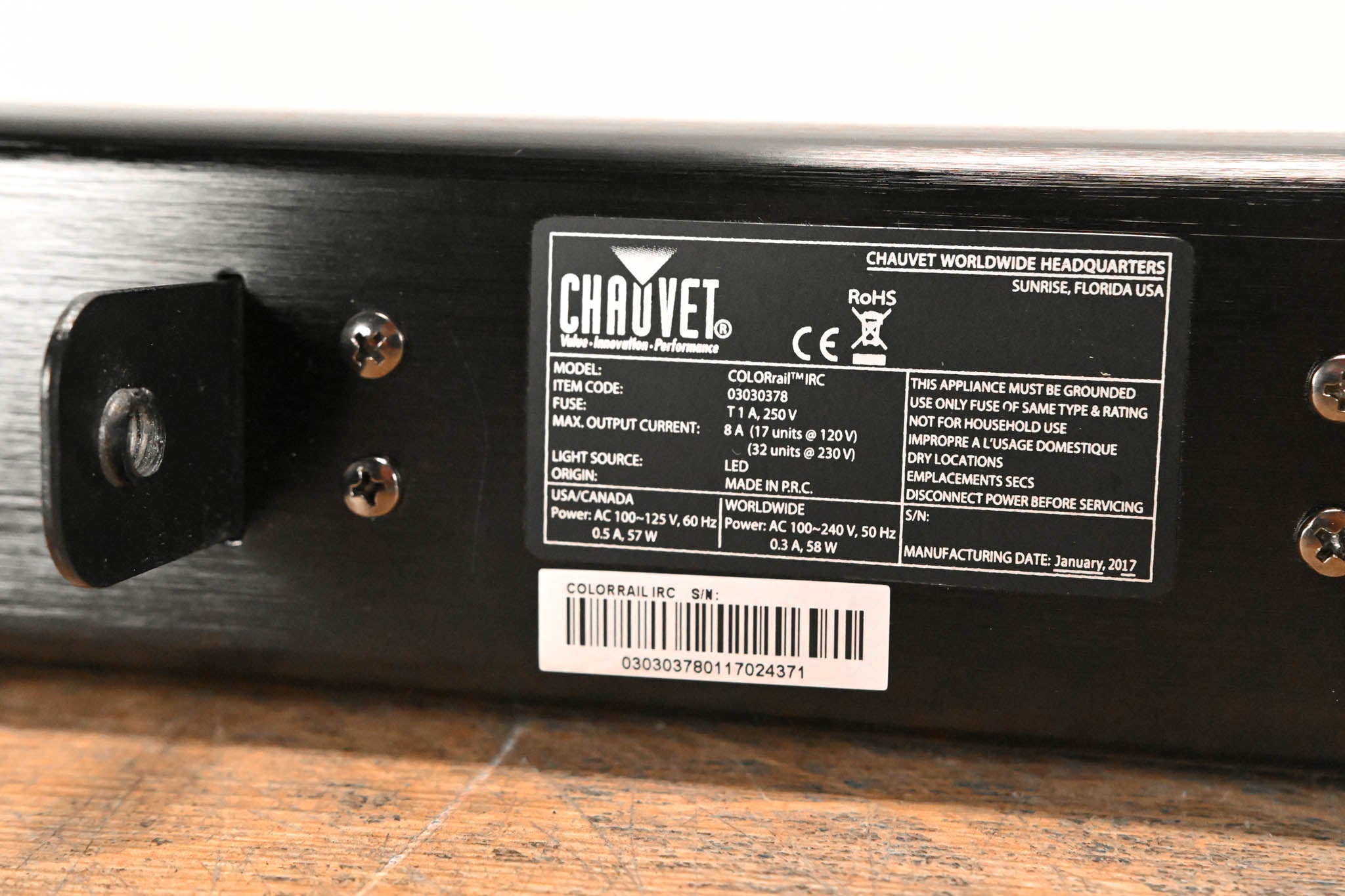 Chauvet COLORrail IRC 320x0.25W RGB LED Strip Light