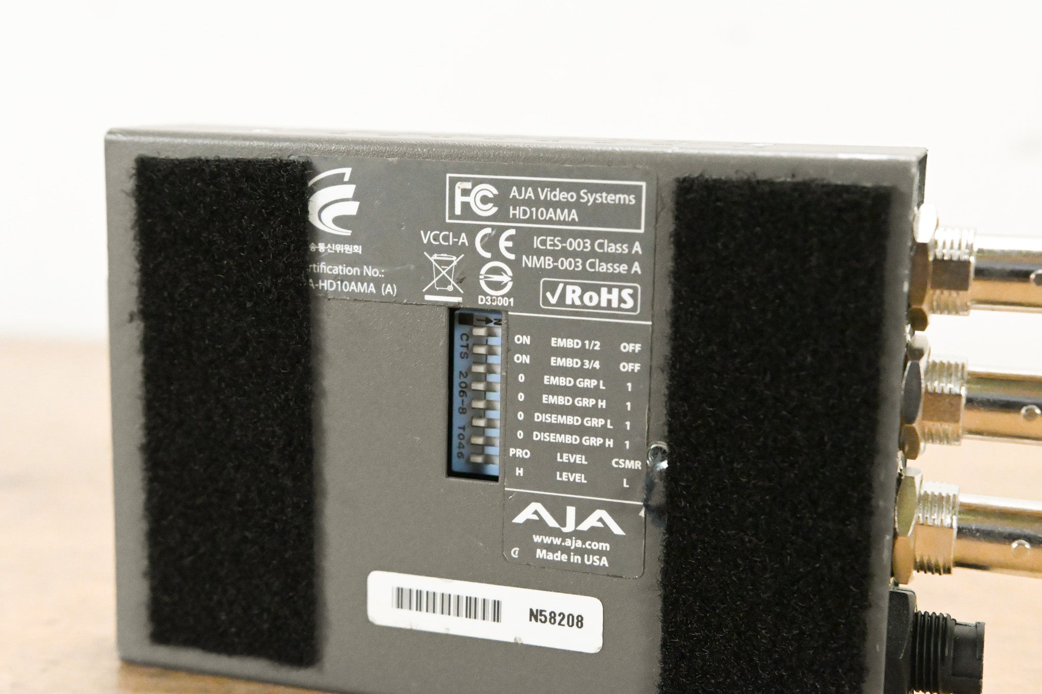 AJA HD10AMA 4-Channel Analog Audio Embedder/Disembedder (NO PSU)
