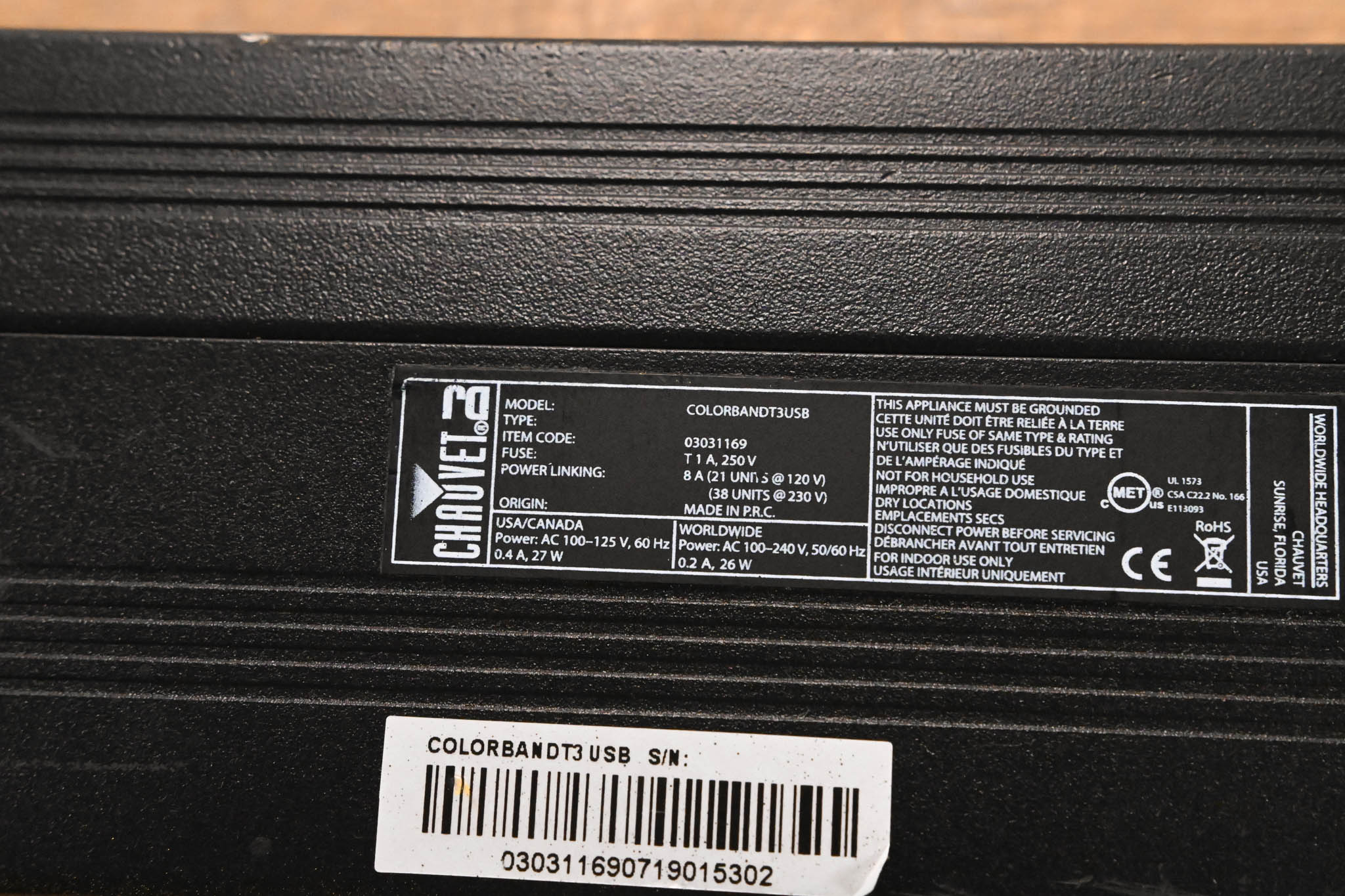 Chauvet COLORband T3USB Linear RGB Wash Light