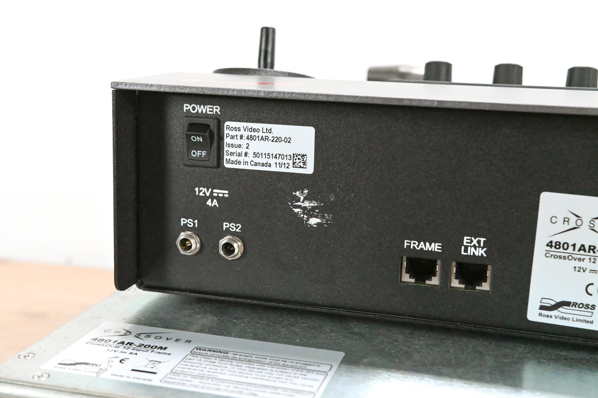 Ross CrossOver 12 12-Input HD Production Switcher (NO POWER SUPPLY)