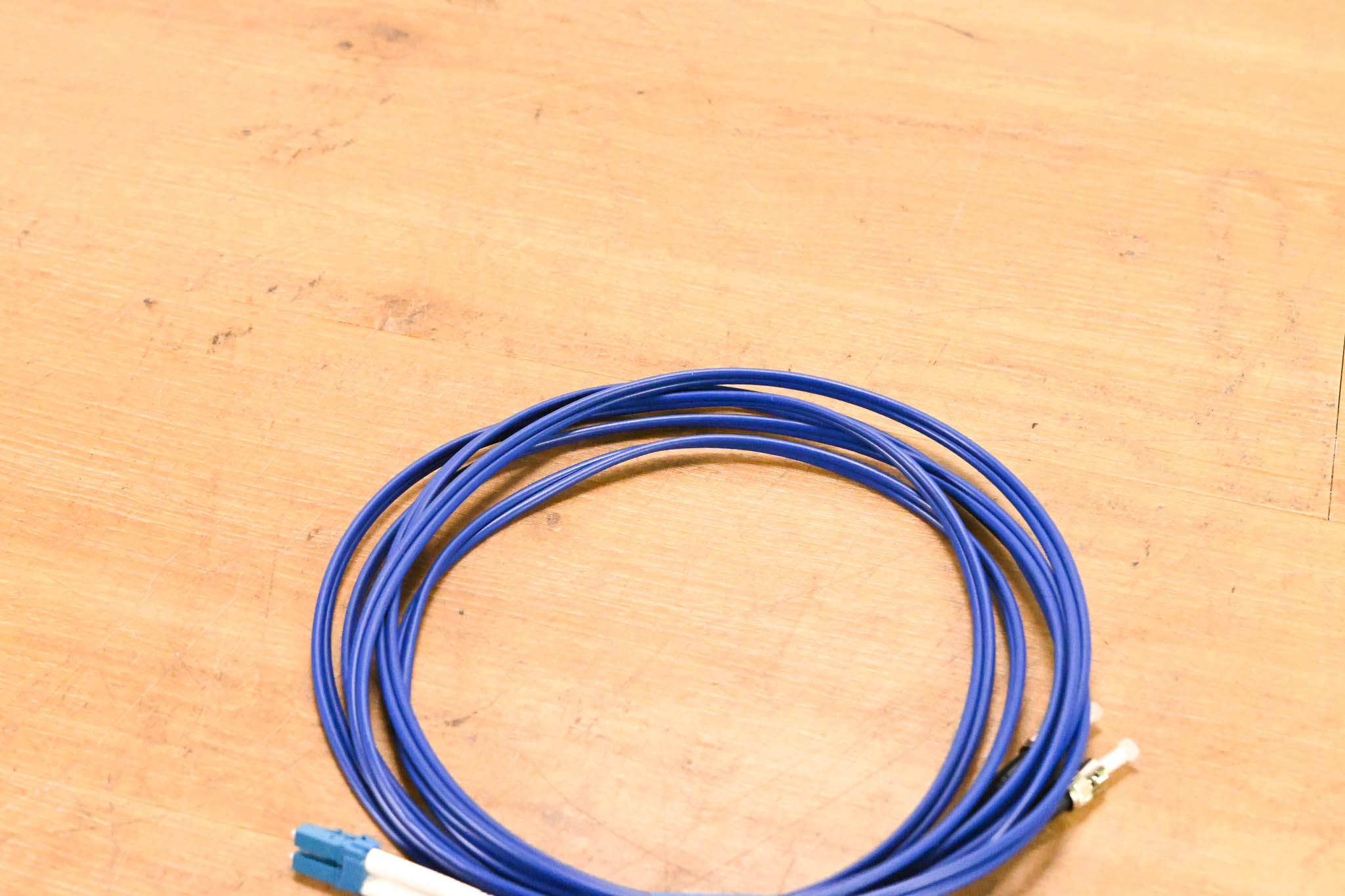 Unbranded LC-ST Duplex Fiber Optic Cable - 10'