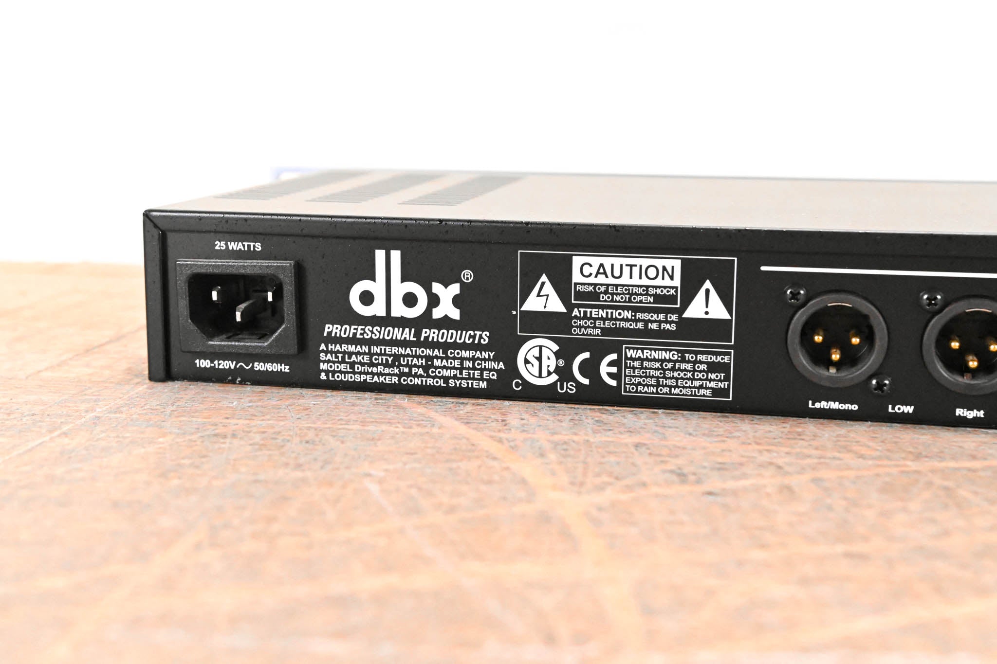 dbx DriveRack PA Complete Equalization and Loudspeaker Control System