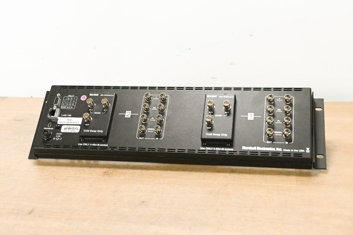 Marshall V-MD702 Dual 7" 3RU Rack Mount LCD Monitor (NO POWER SUPPLY)