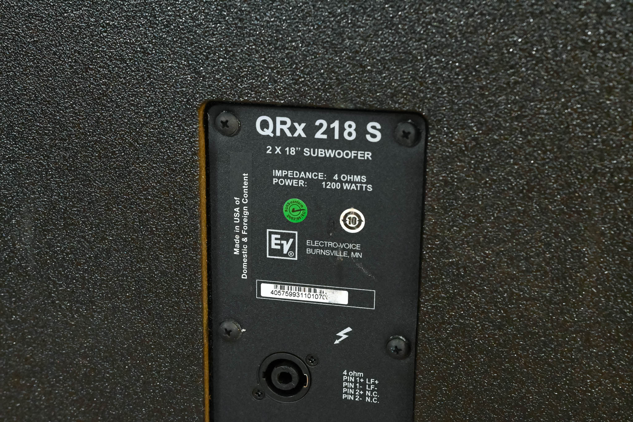 Electro-Voice (EV) QRx 218S Compact Dual 18" Subwoofer