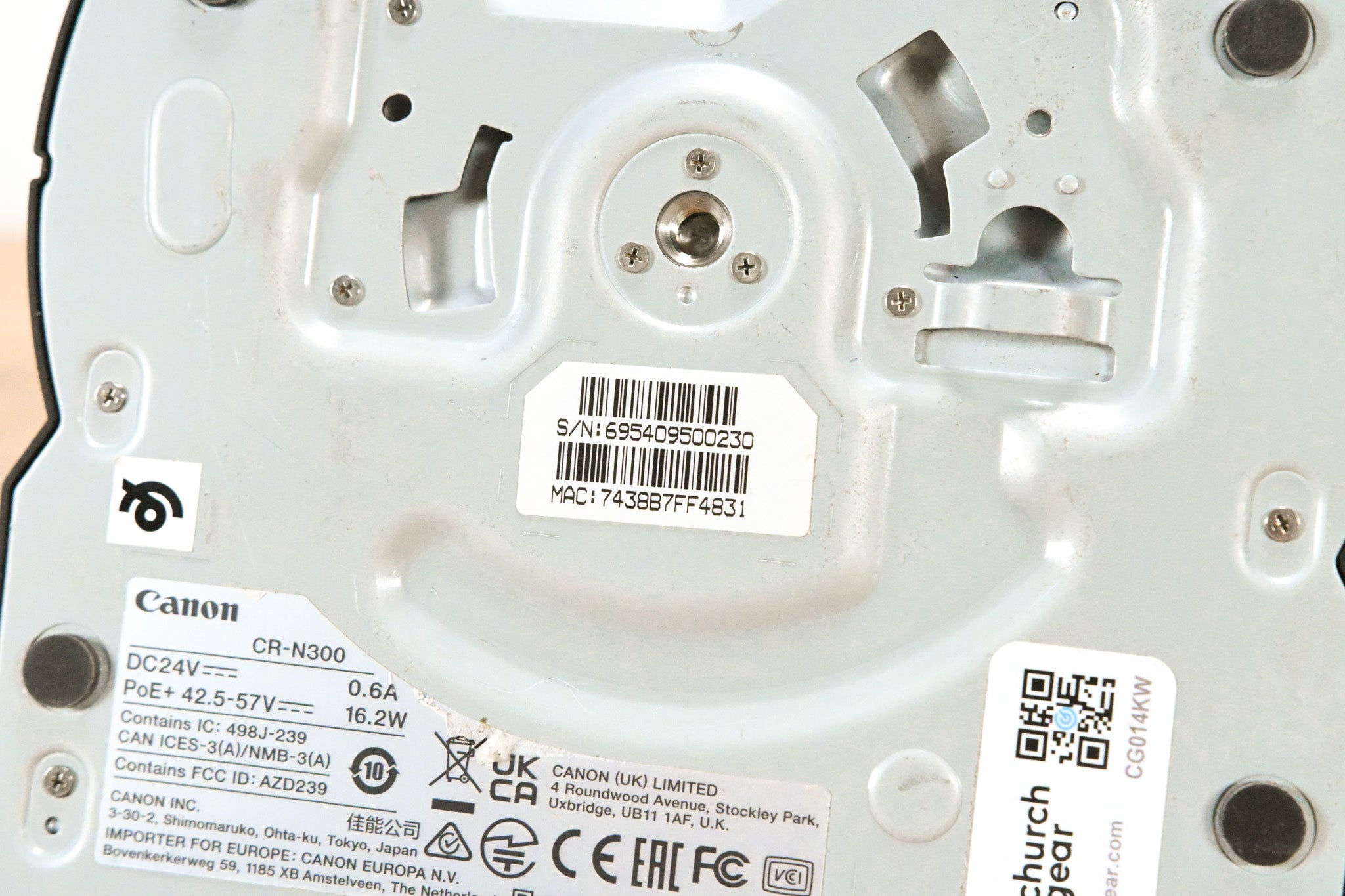 Canon CR-N300 4K NDI PTZ Camera