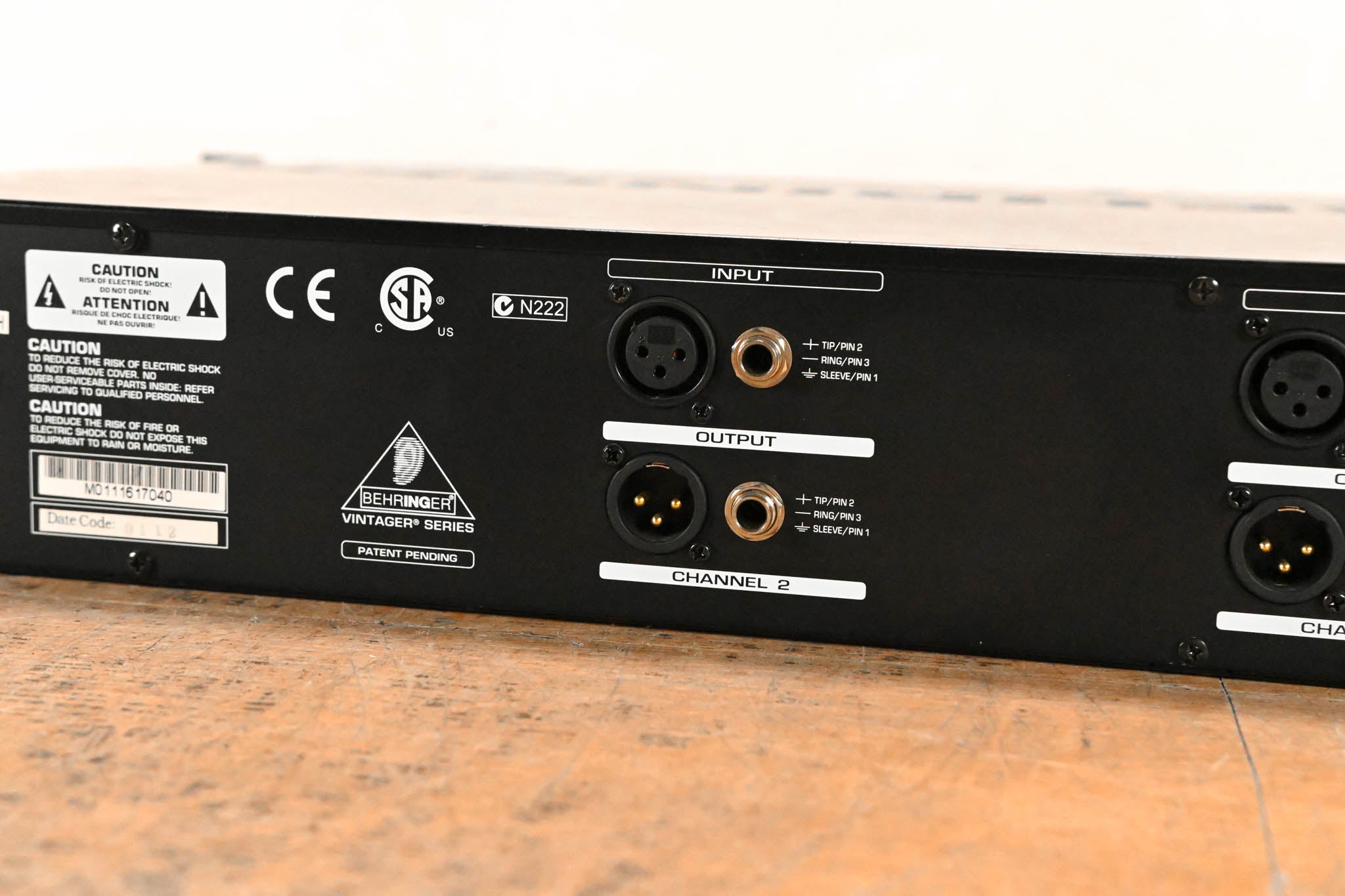 Behringer T1953 Tube Ultragain Channel Strip