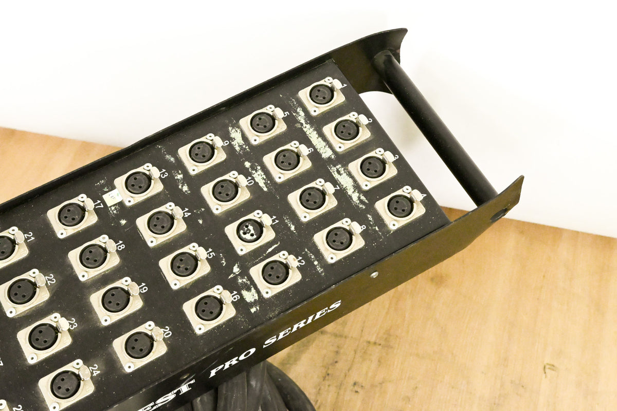 Conquest Pro Series 24x4 XLR Stage Box to Fanout Snake - 200ft