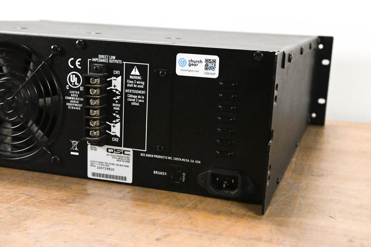 QSC ISA280 2-Channel Installation Power Amplifier