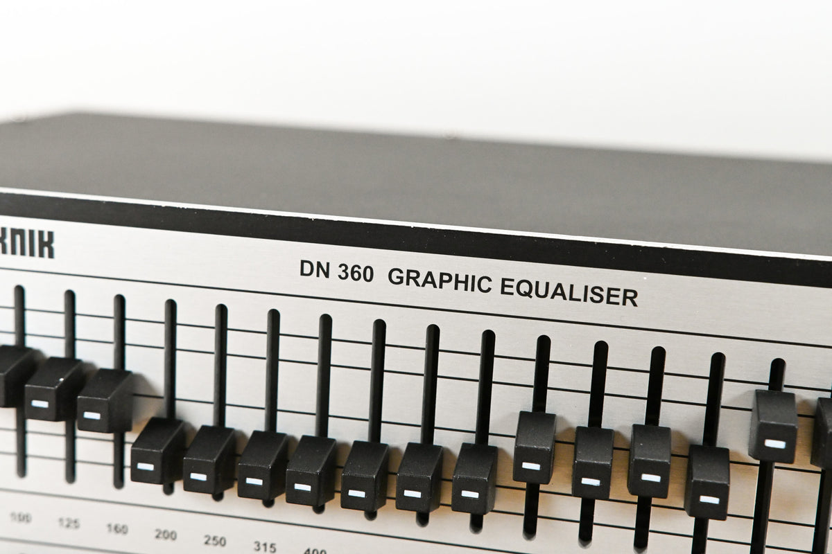 Klark Teknik DN360 2-Channel 30-Band 1/3 Octave Analog Graphic Equalizer