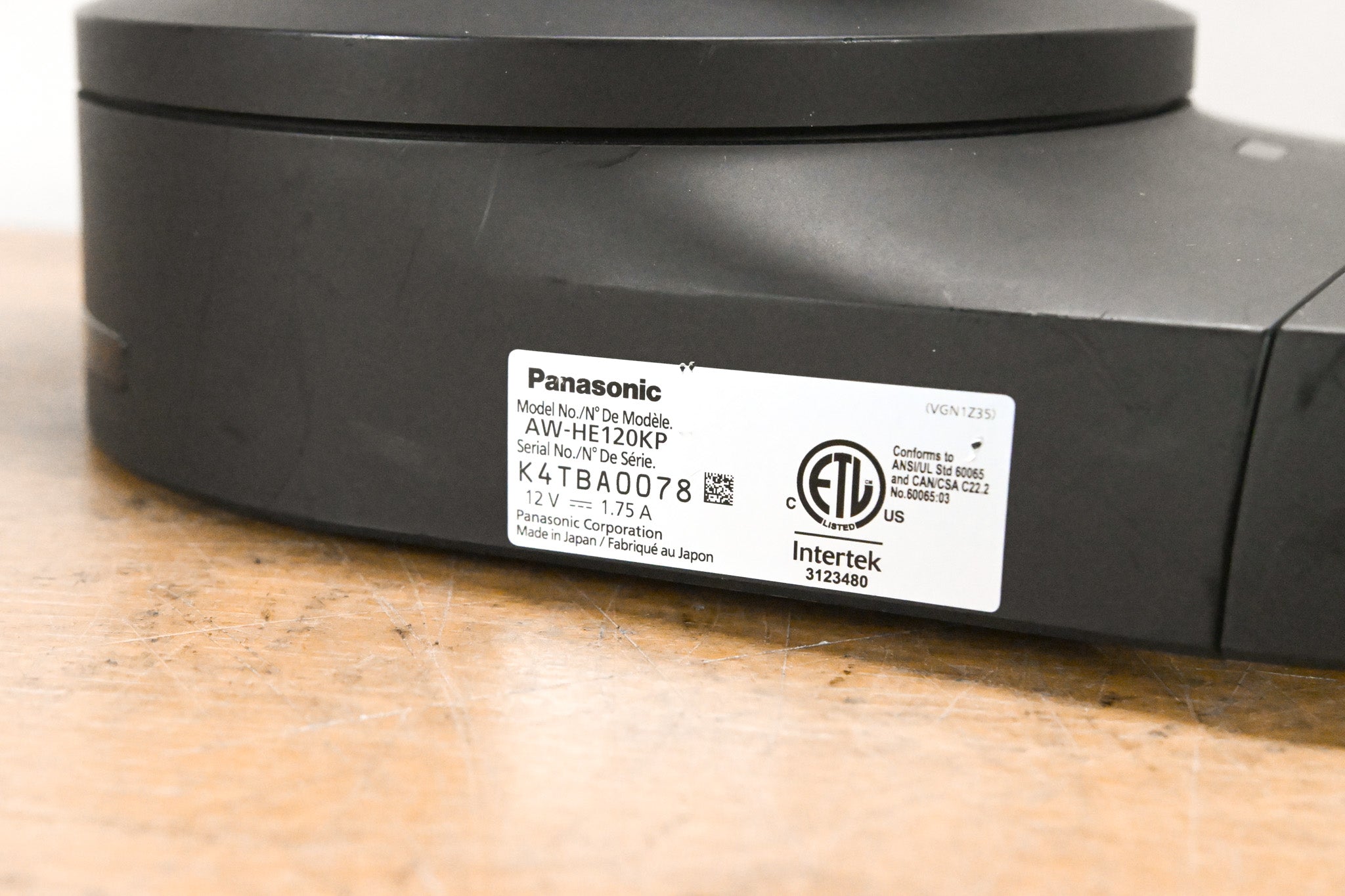 Panasonic AW-HE120KP Full HD PTZ Camera (NO POWER SUPPLY)