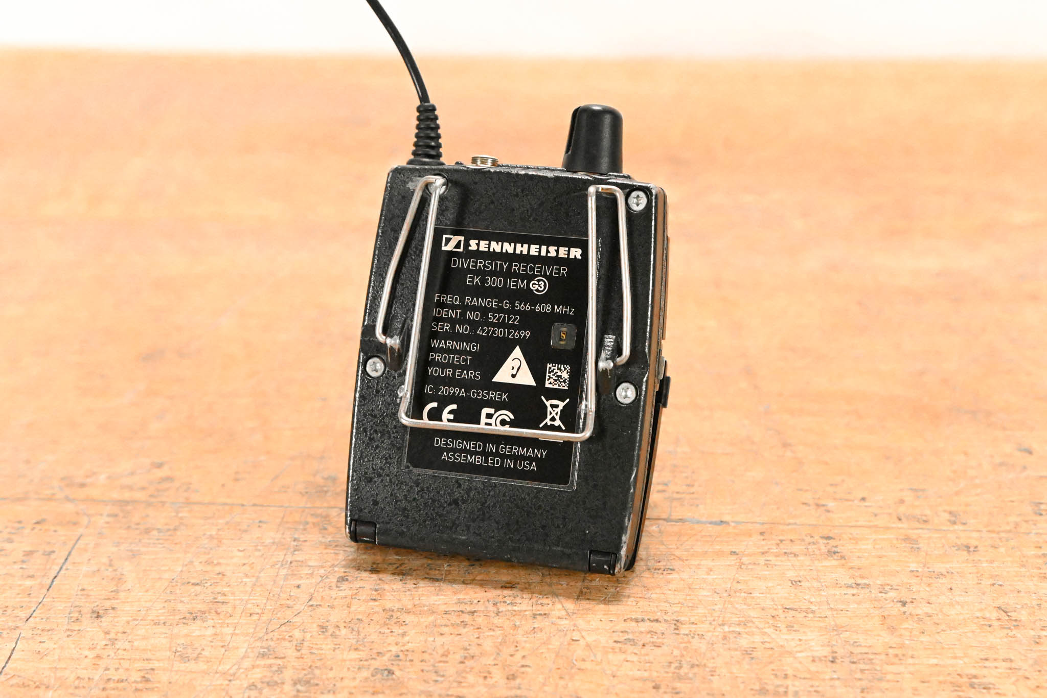 Sennheiser EK 300 IEM G3 Wireless Bodypack Receiver G Range: 566-608 MHz