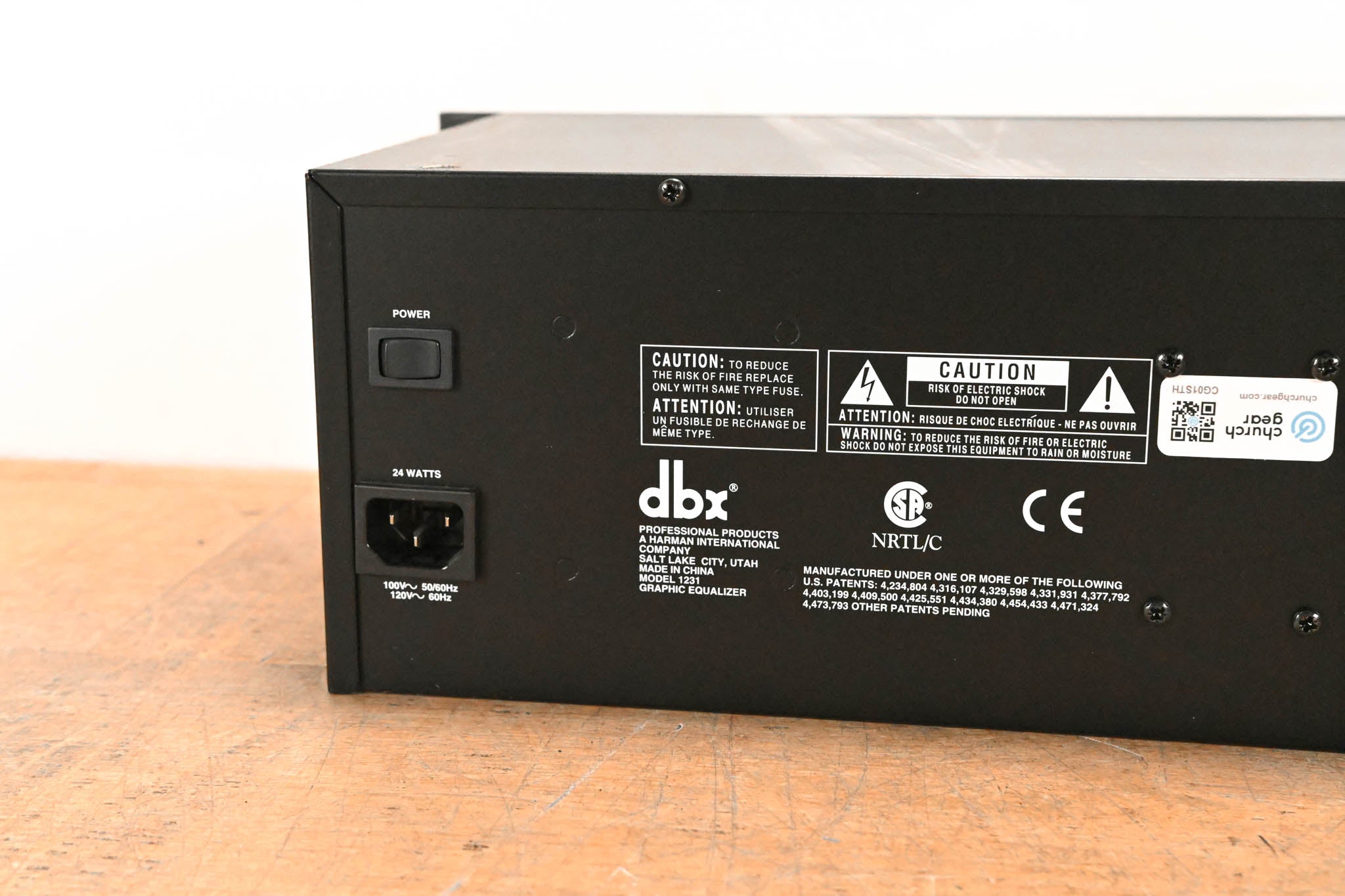 dbx 1231 Dual-Channel 31-Band Graphic Equalizer