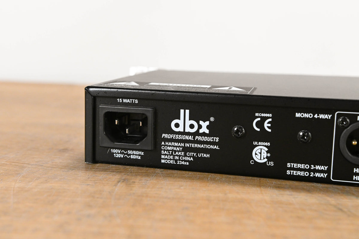 dbx 234xs 2/3-Way Stereo, 4-Way Mono Crossover