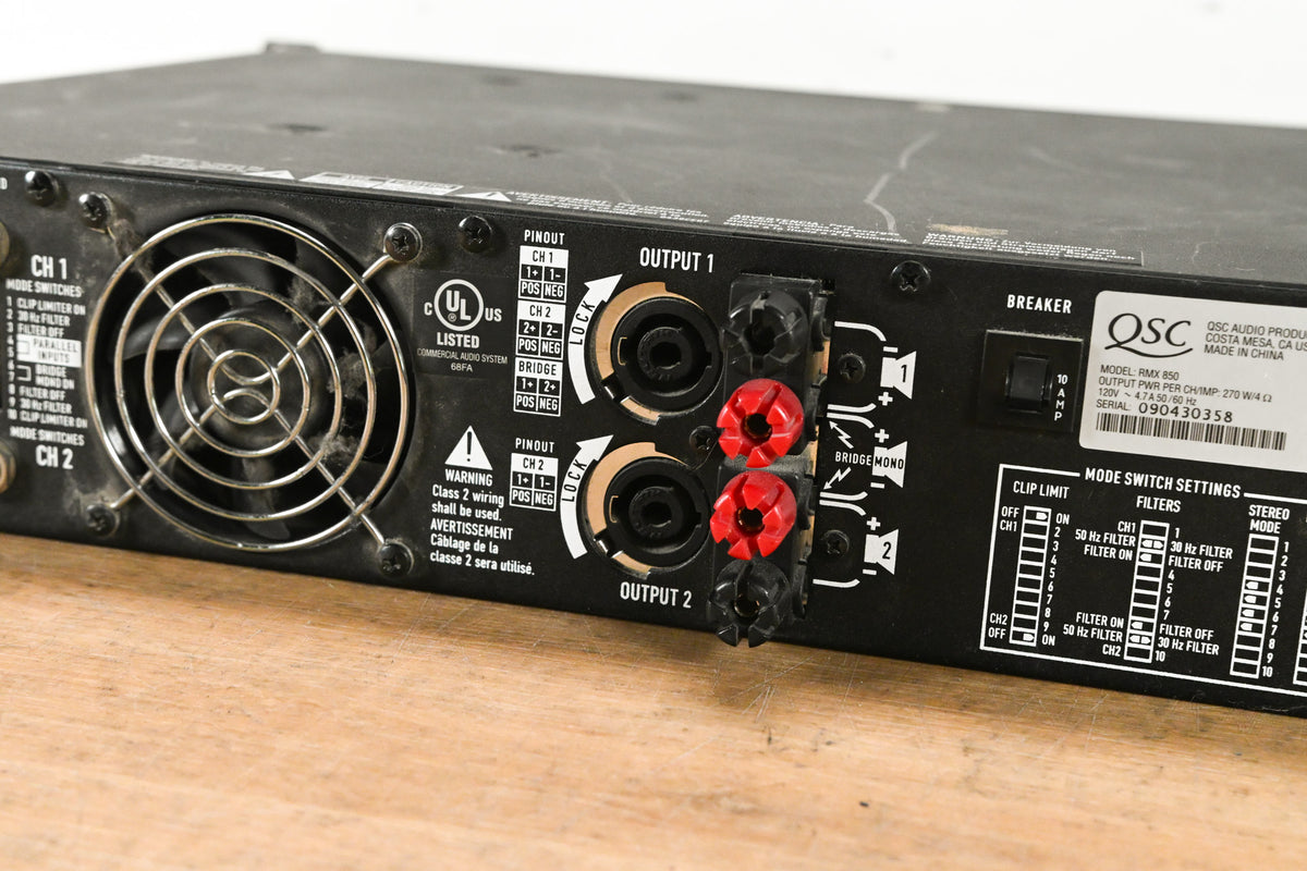 QSC RMX850 2-Channel Power Amplifier