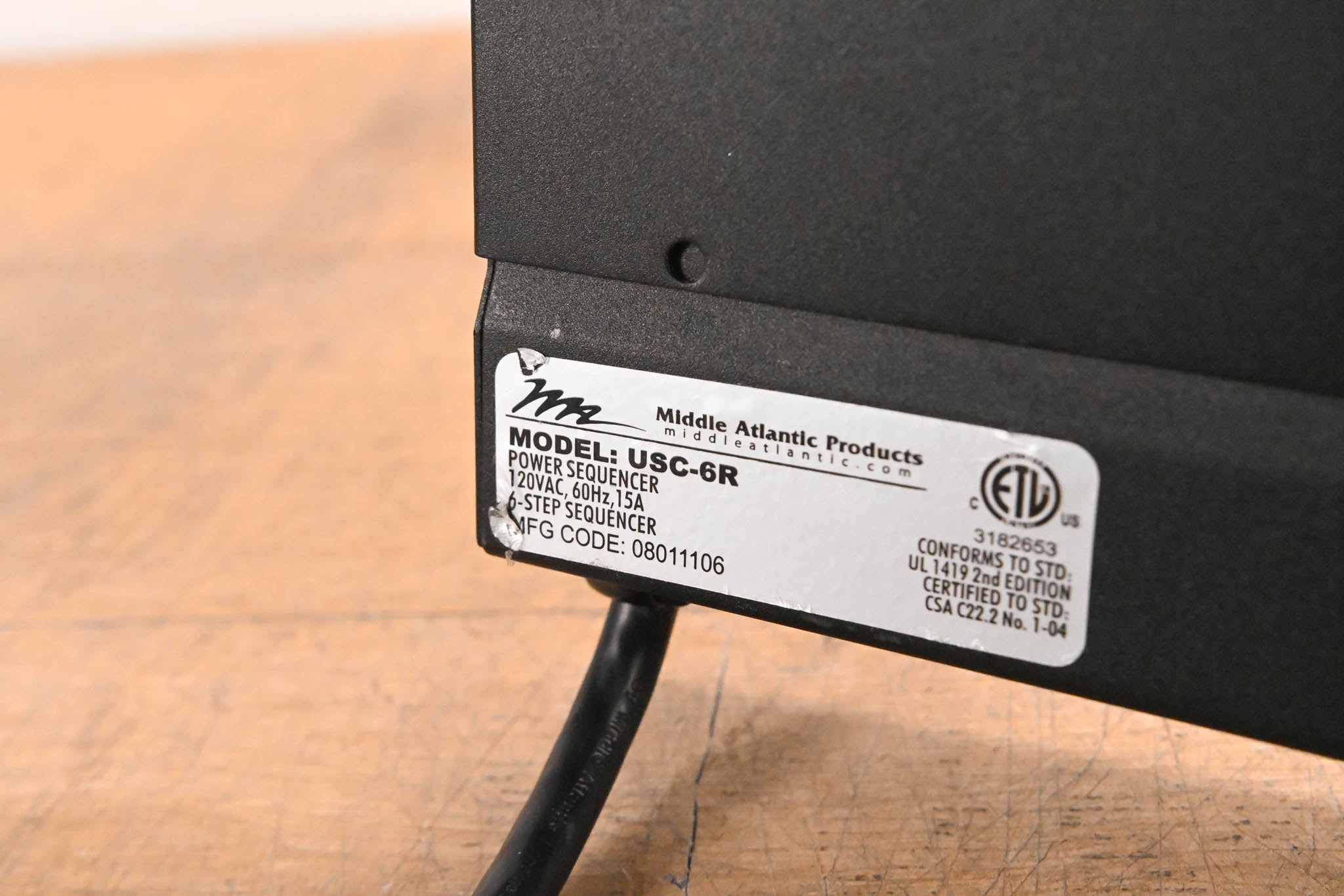 Middle Atlantic USC-6R Power Sequencer Rackmount Power Conditioner