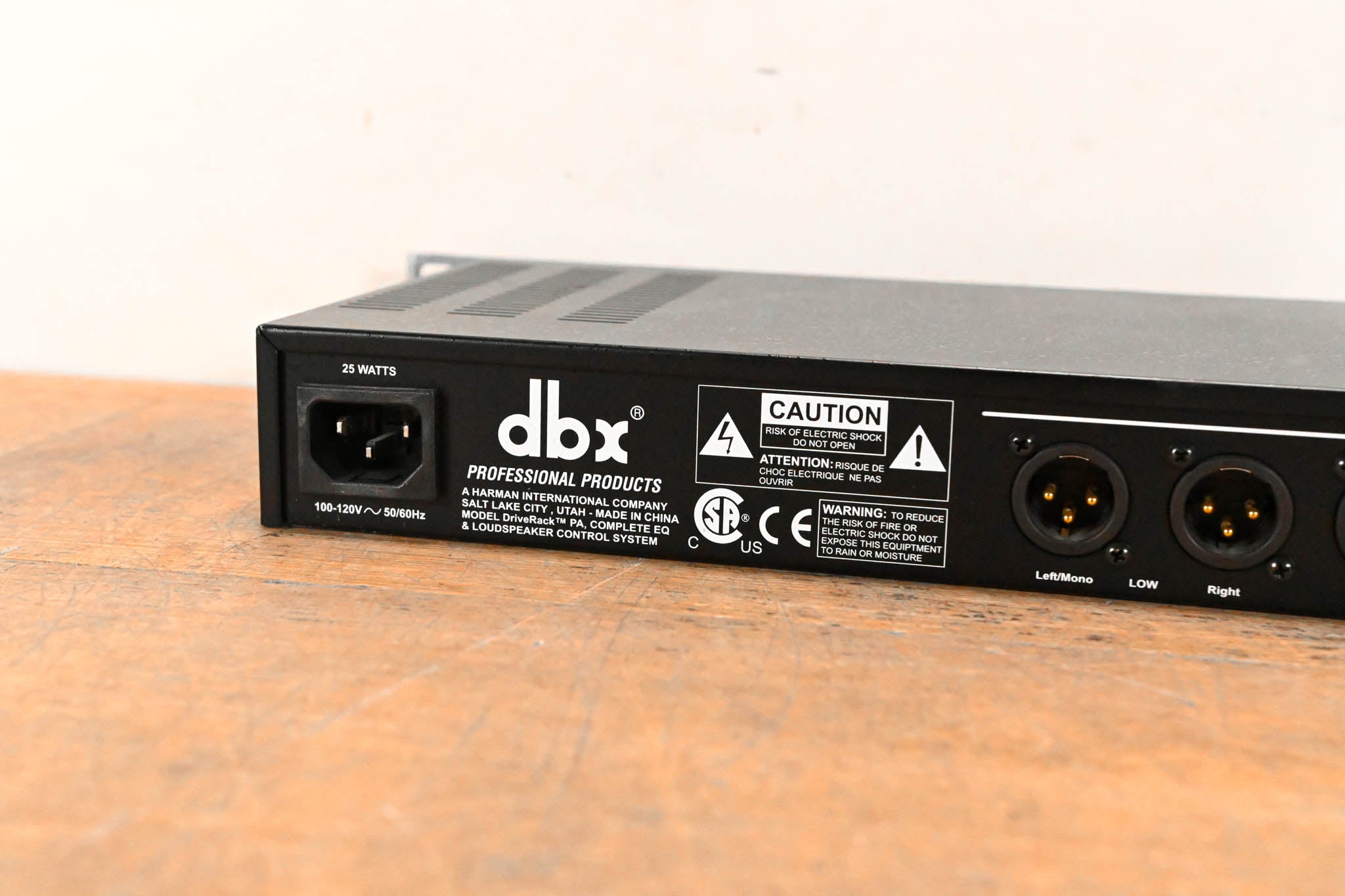 dbx DriveRack PA Complete Equalization and Loudspeaker Control System