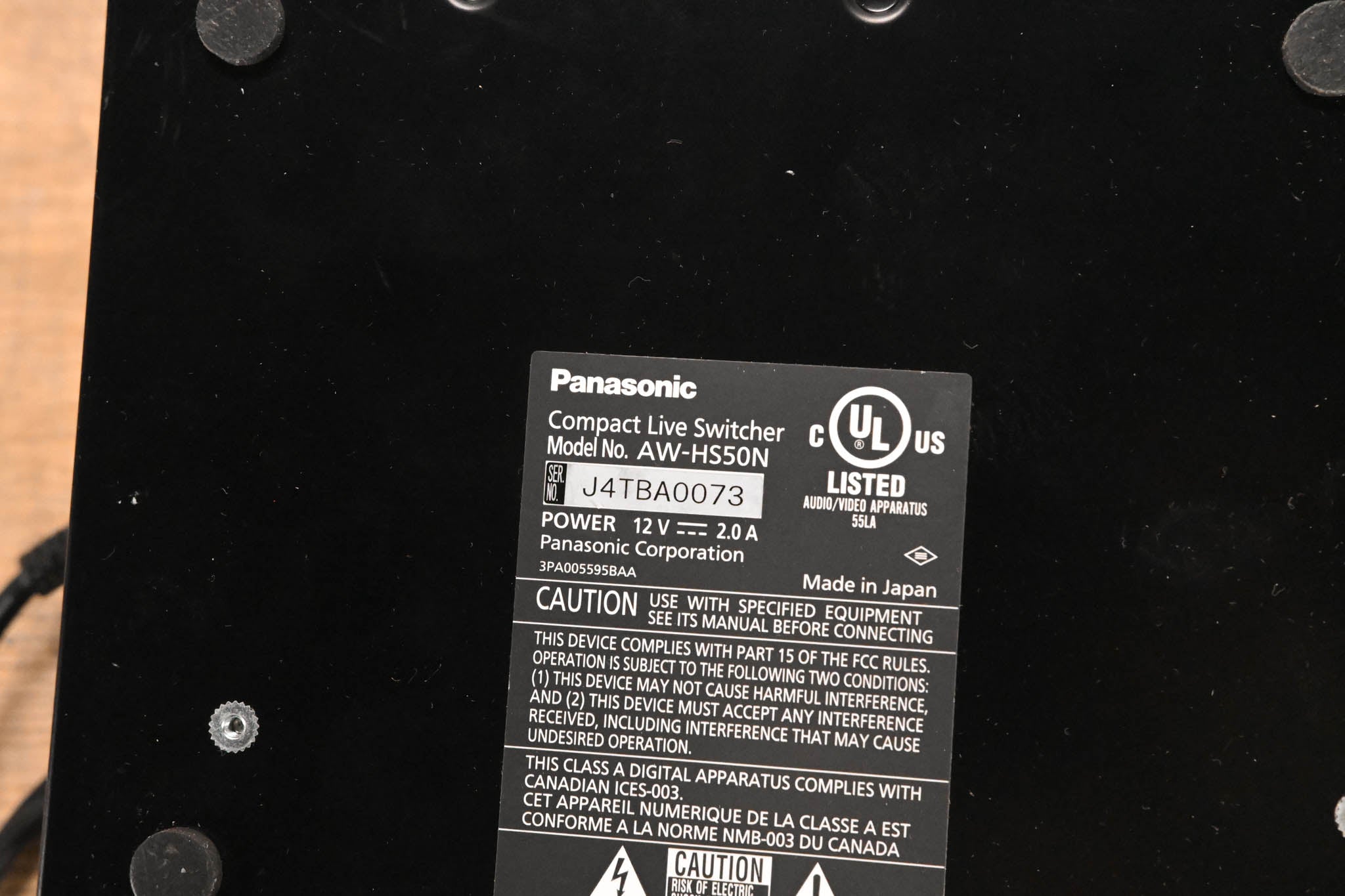 Panasonic AW-HS50 Compact HD/SD Live Video Switcher