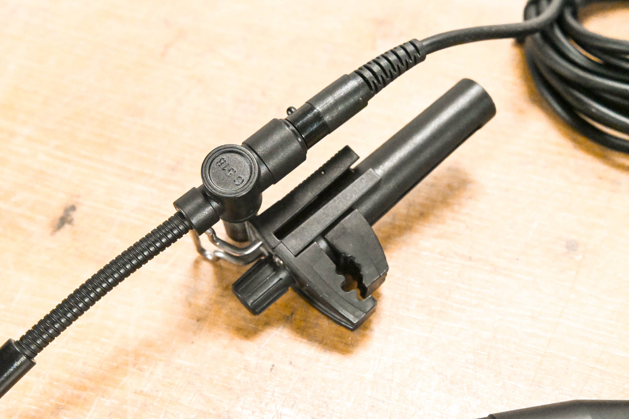 AKG C518 Clip-On Drum Microphone w/ MPA V L Micro Mic Phantom Adapter