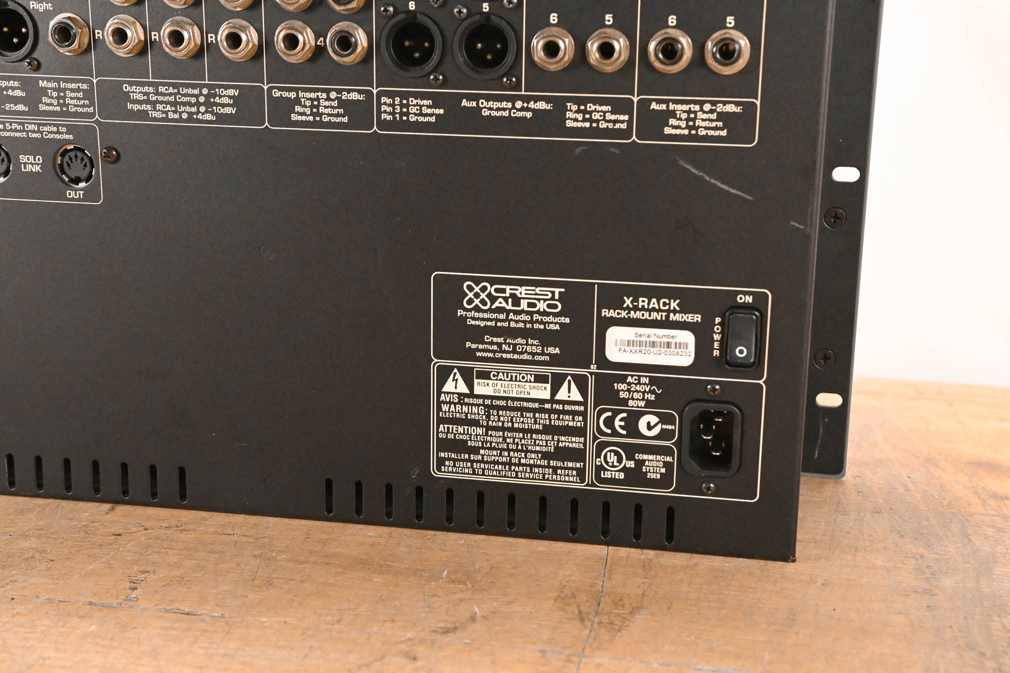 Crest Audio X20RM 12-Mix Monitor Console