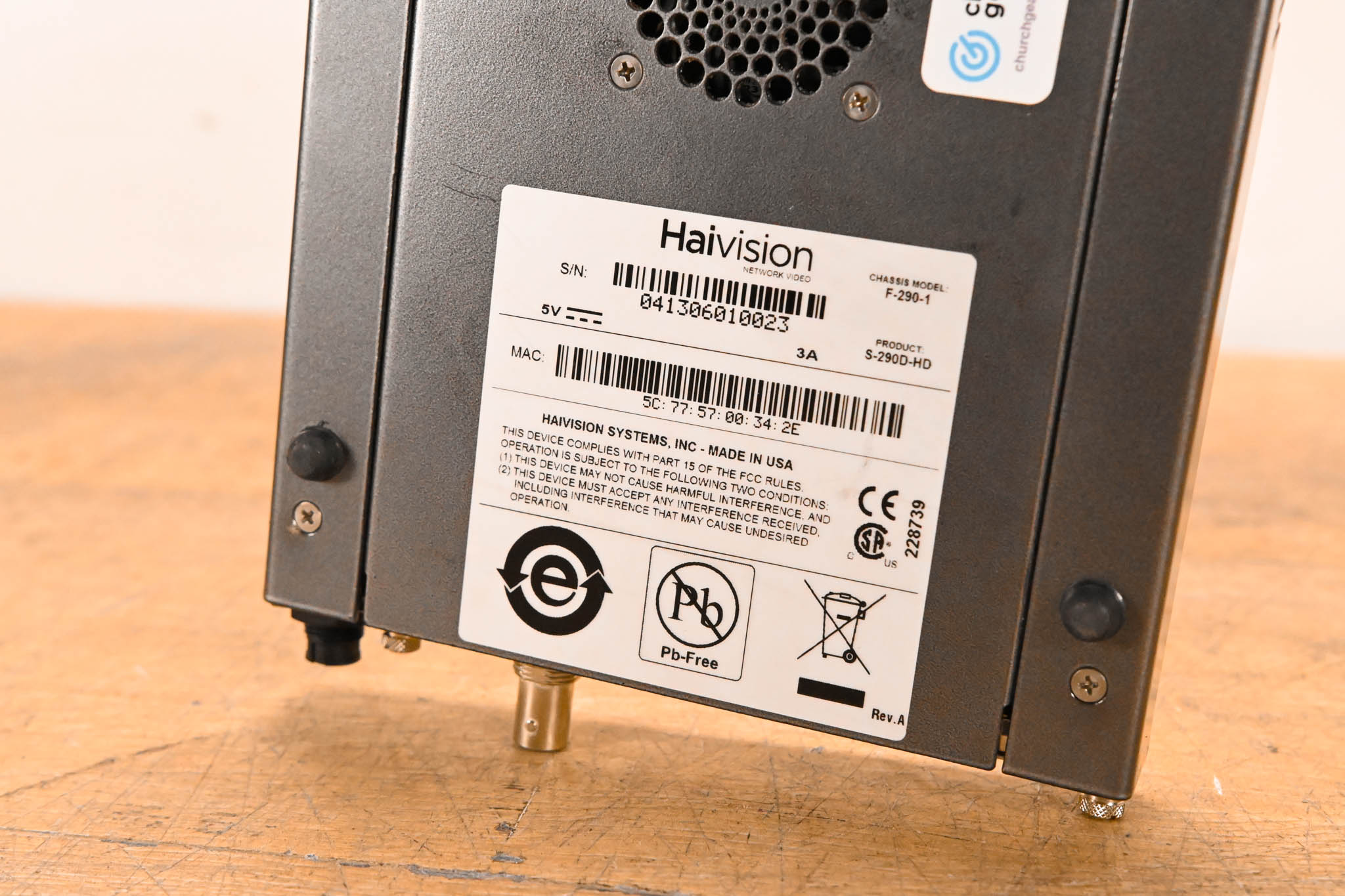 HaiVision S-290D-HD Makito Decoder Appliance (NO POWER SUPPLY)