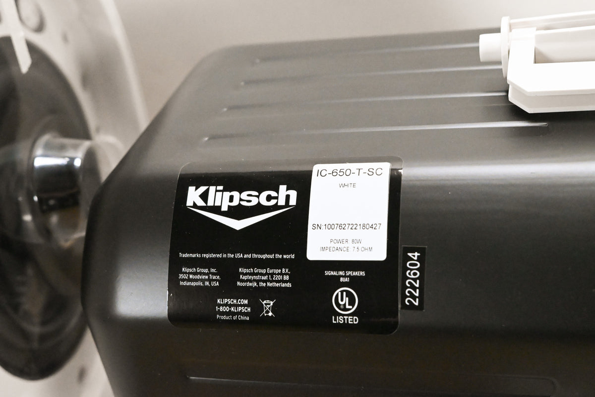 Klipsch IC-650-T-SC Commercial In-Ceiling Speaker (PAIR)