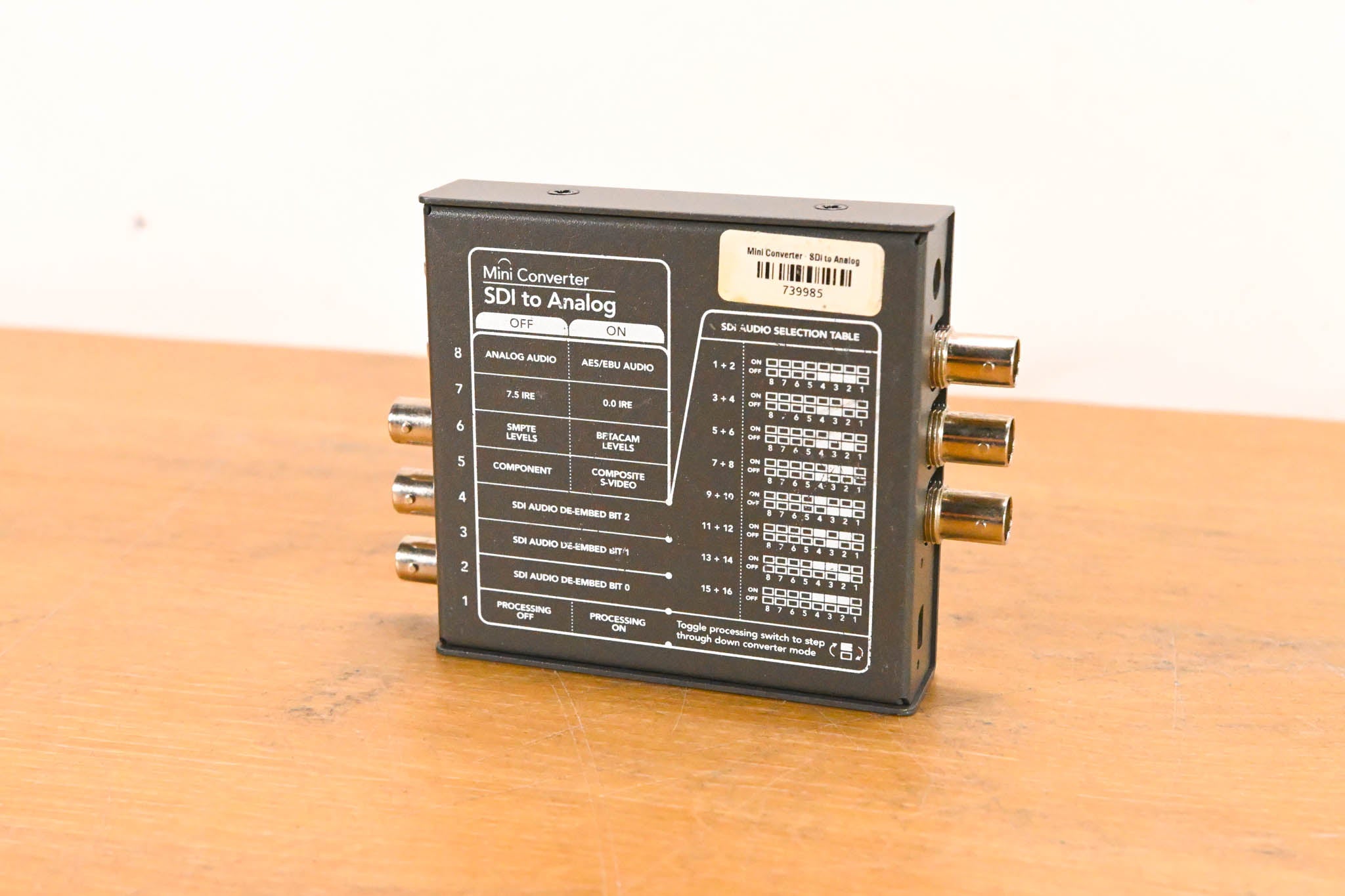 Blackmagic Design Mini Converter SDI to Analog (NO POWER SUPPLY)