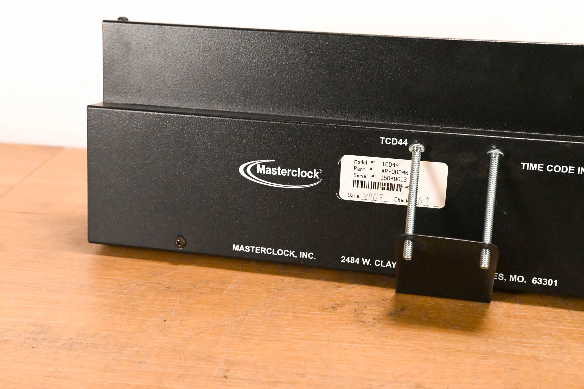 Masterclock TCD44 Time Code Display Studio Clock (NO POWER SUPPLY)