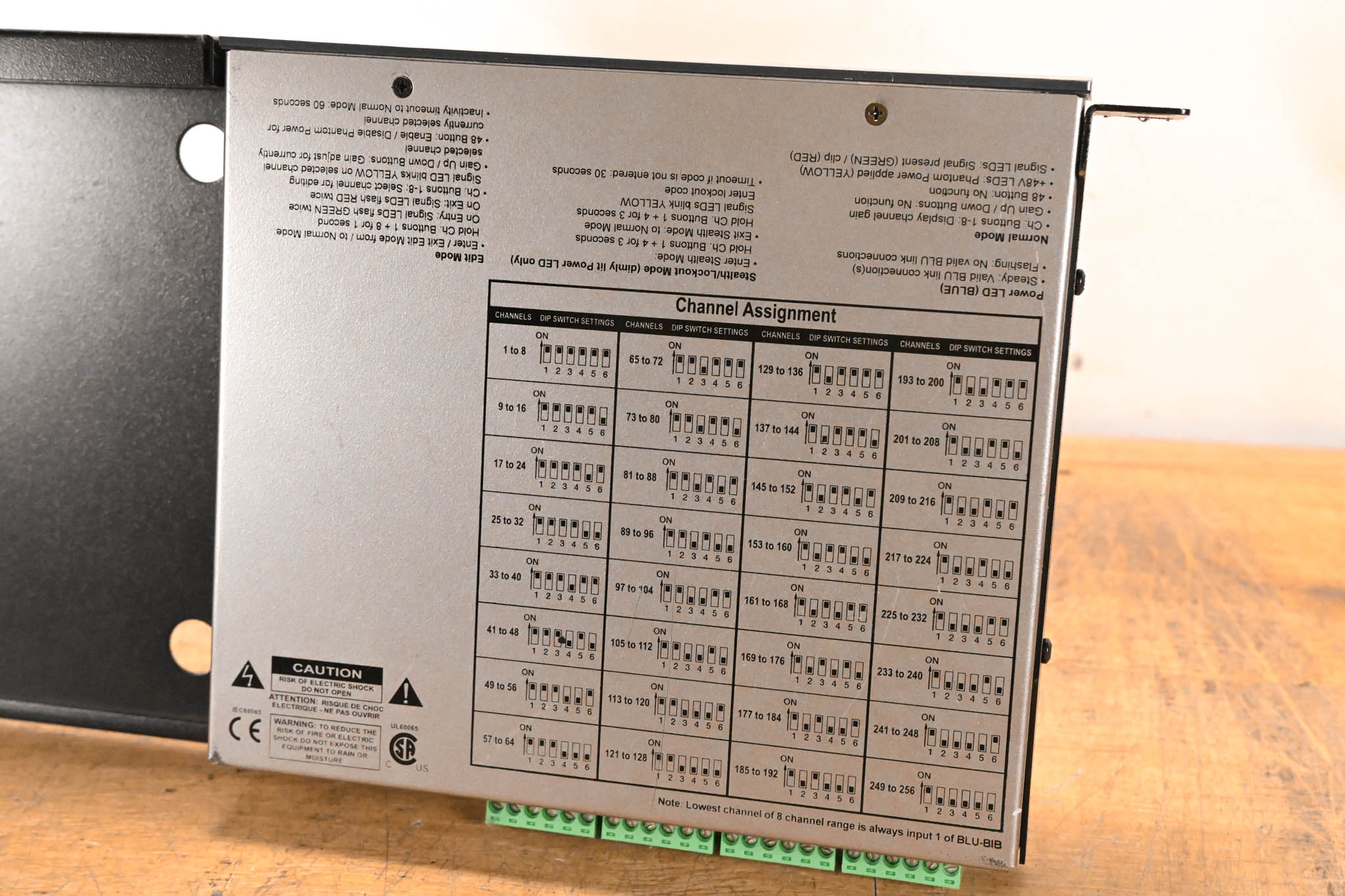 BSS BLU-BIB Break-In Box 8-Channel Input Expander (NO POWER SUPPLY)