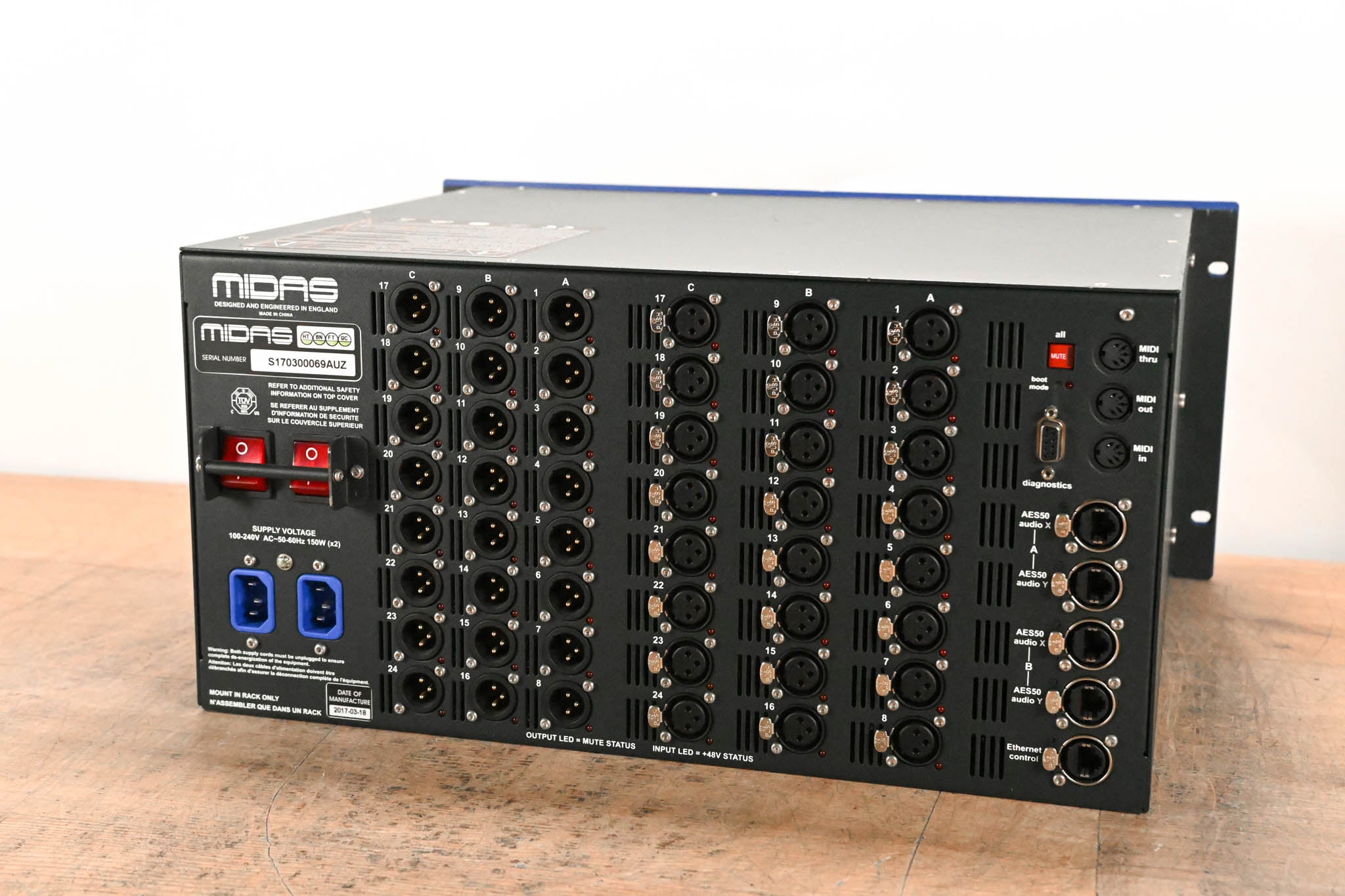 Midas DL231 24x24 Active Microphone Splitter