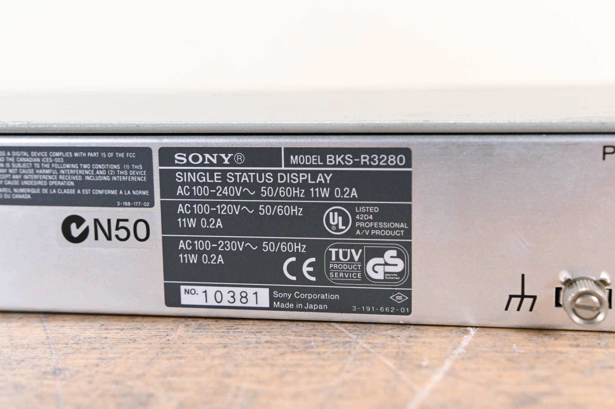 Sony BKS-R3280 Single Status Display Unit