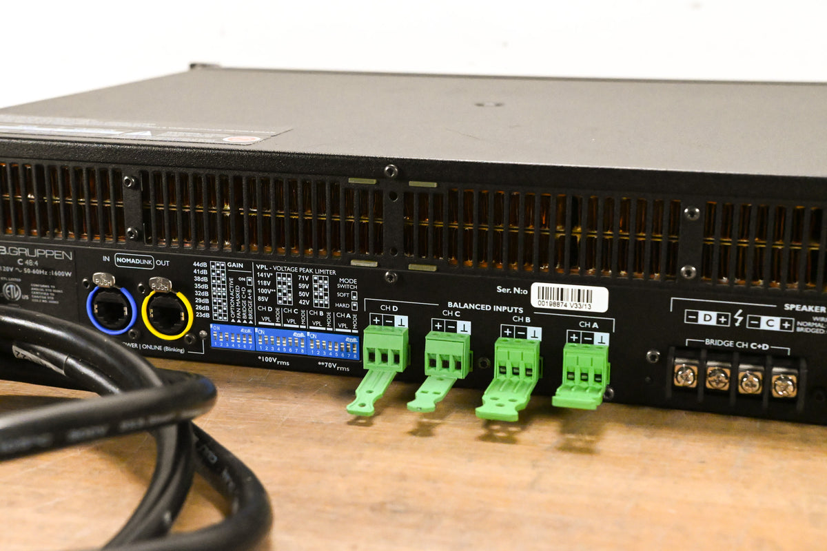 Lab Gruppen C 48:4 4800W 4-Channel Power Amplifier