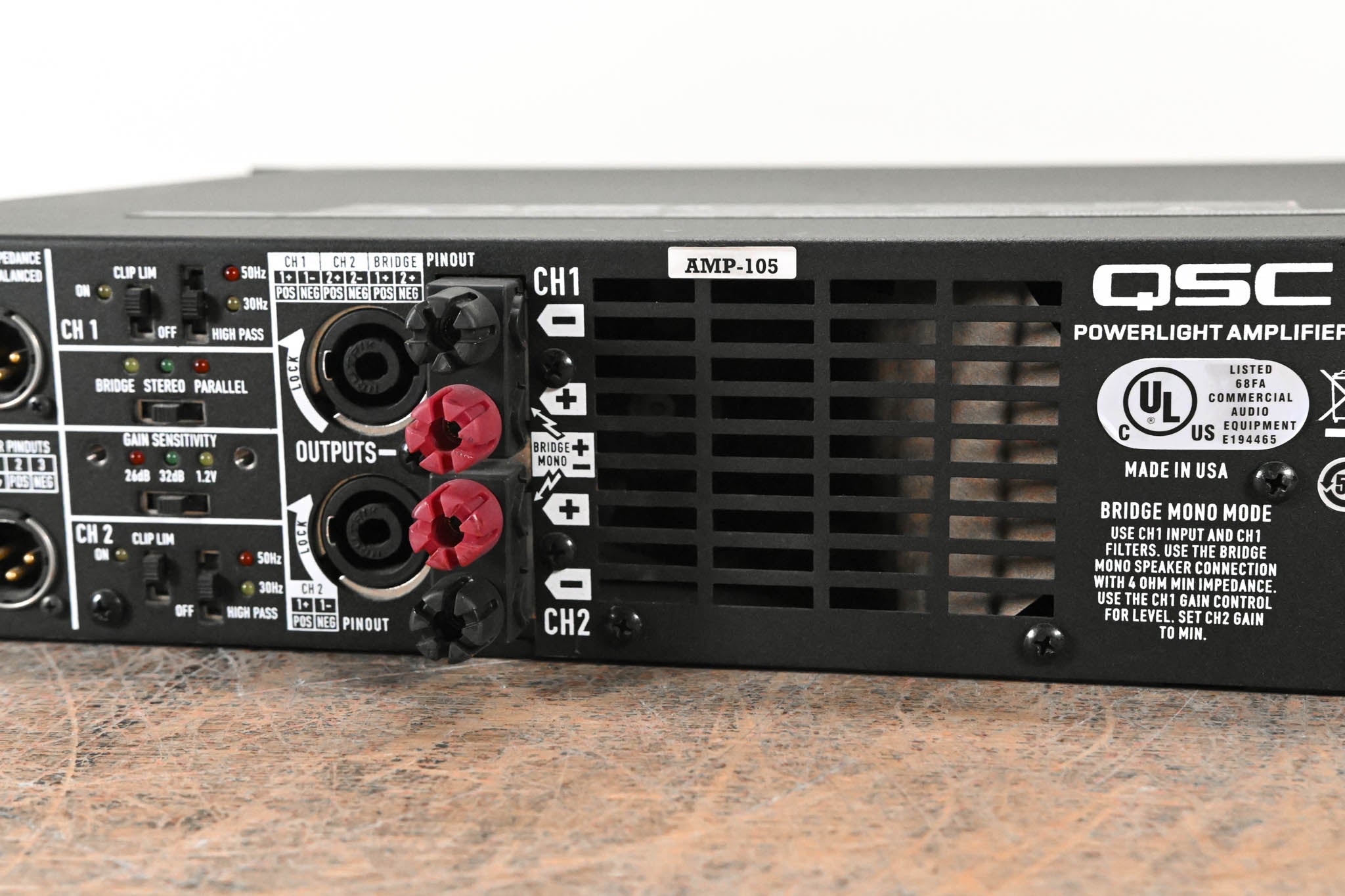 QSC PL340 Powerlight 3 Series 2-Channel Power Amplifier