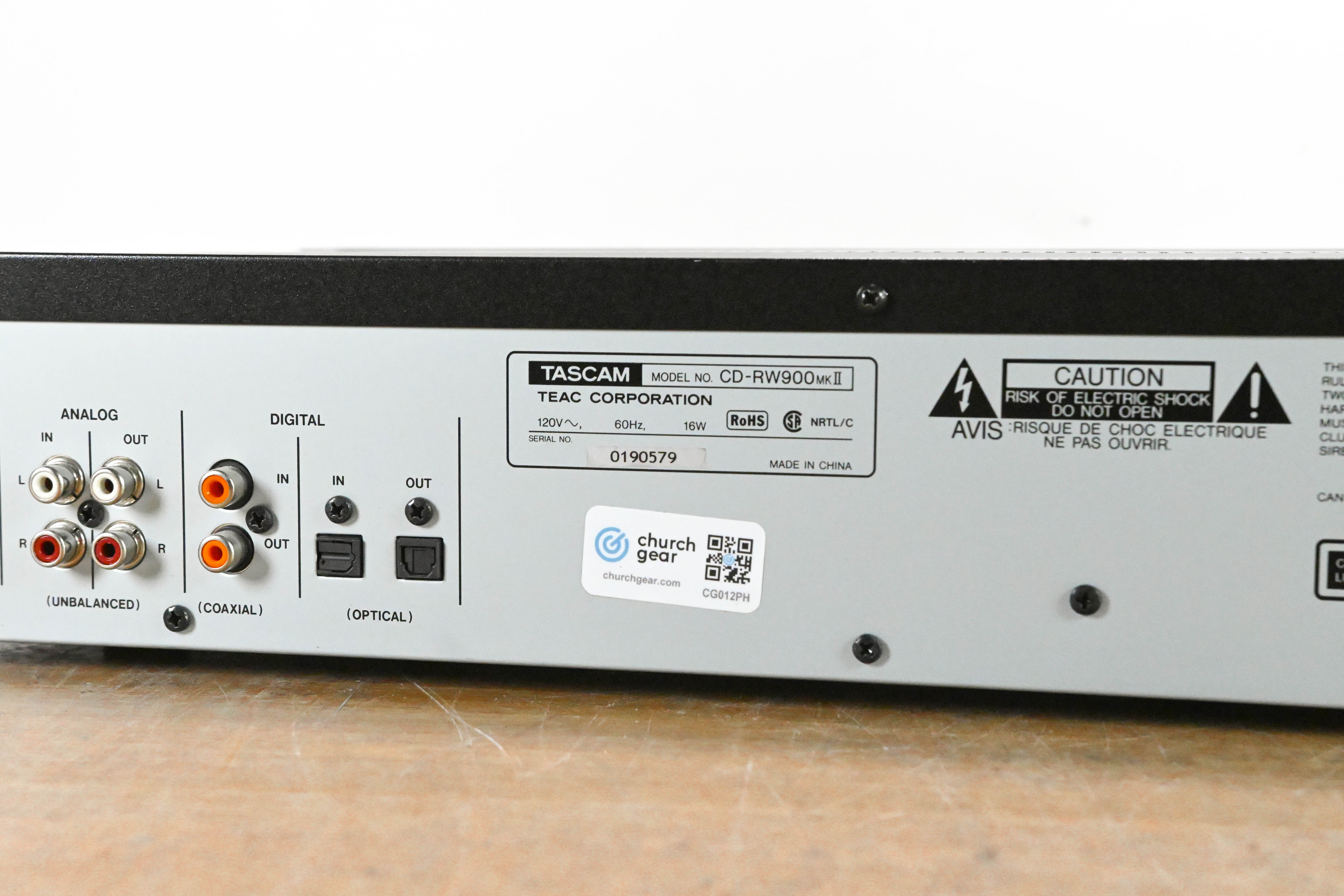 TASCAM CD-RW900 MKII Professional Rack-Mountable CD Recorder/Player