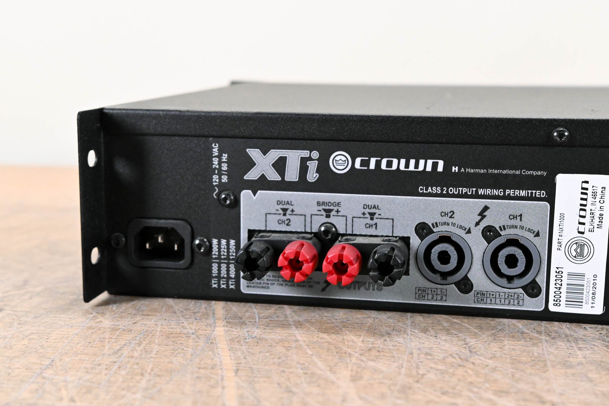 Crown XTi 1000 Stereo Power Amplifier with DSP