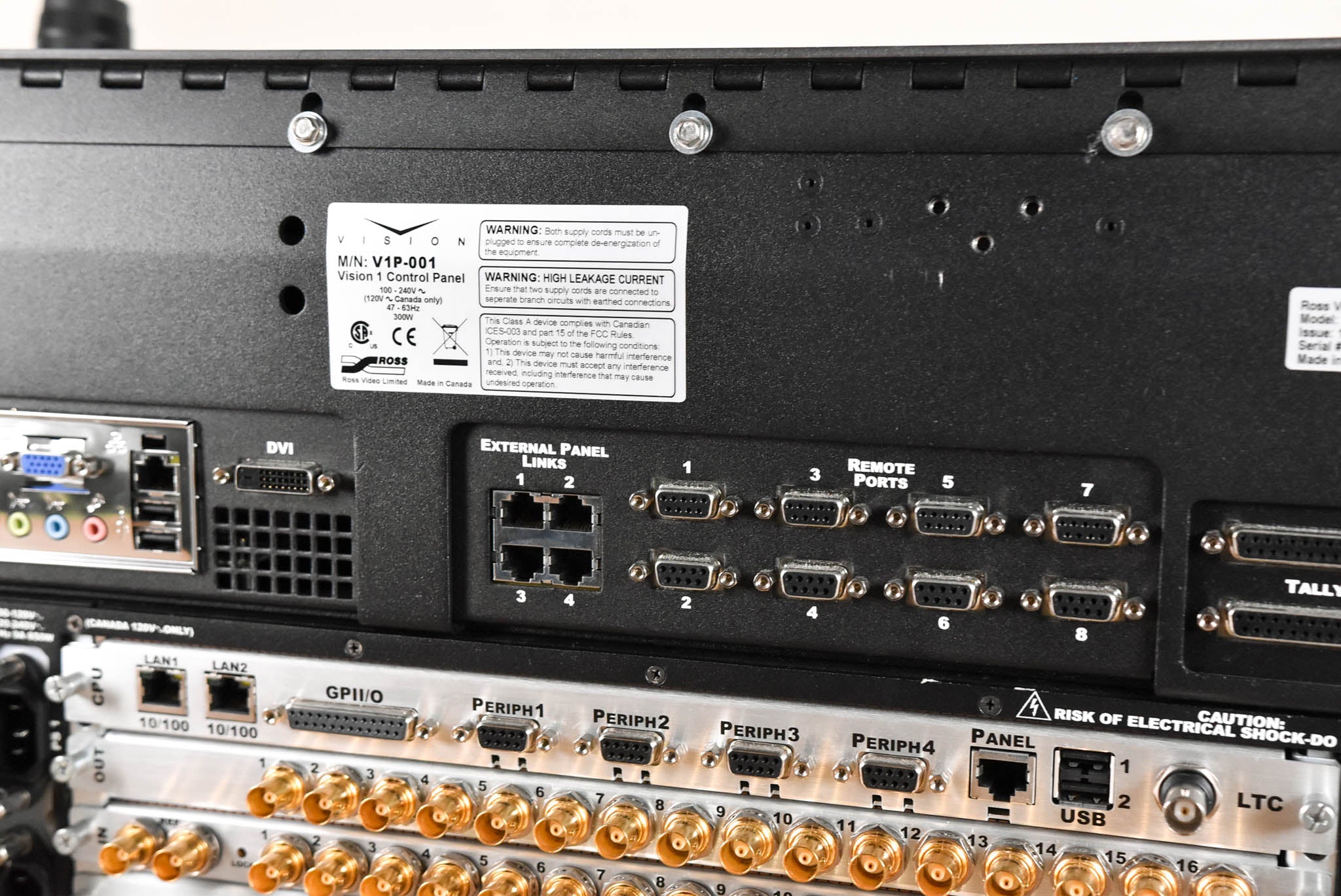 Ross Vision QMD 1 M/E Video Switcher with Vision 1 Panel