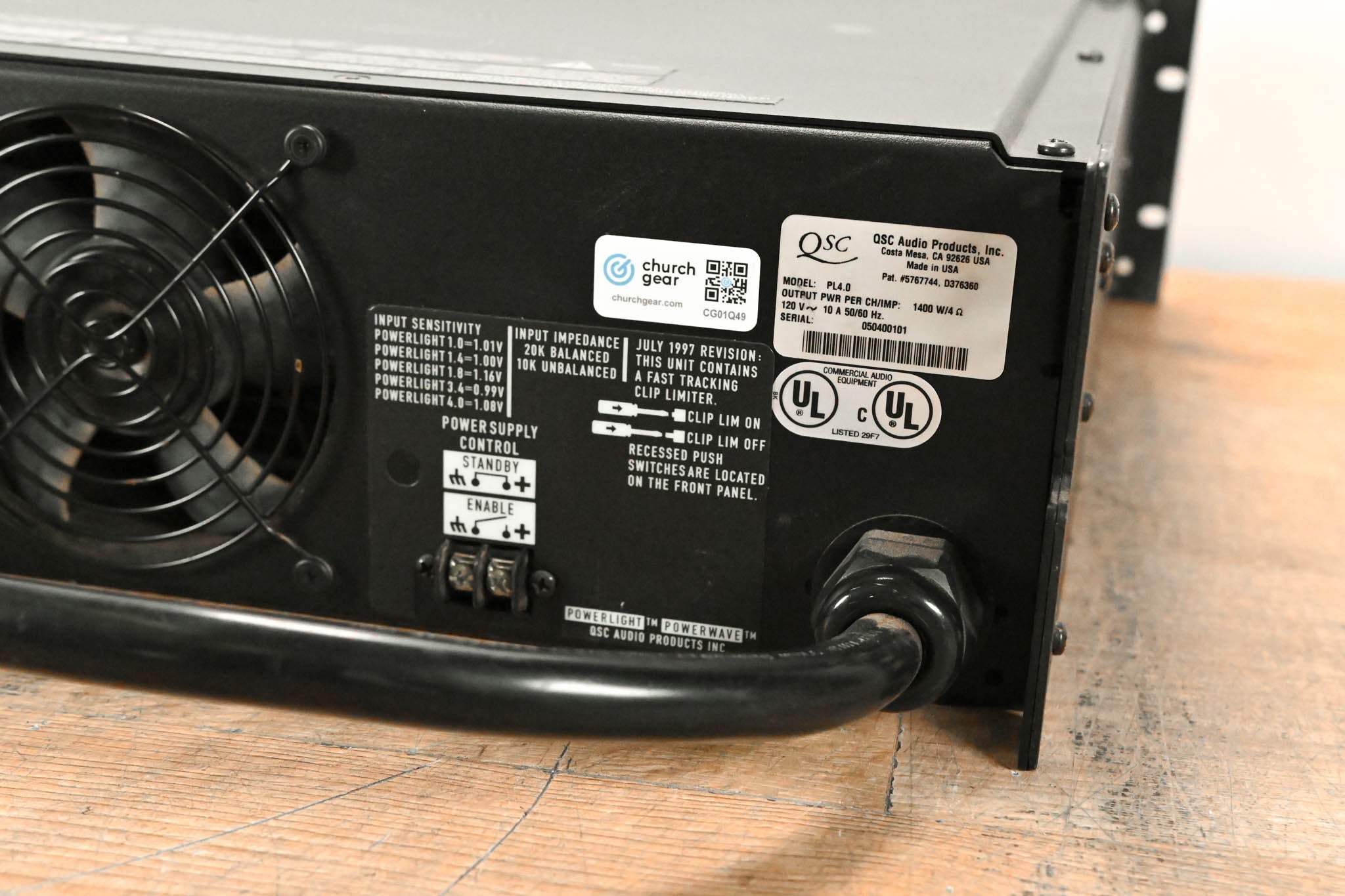 QSC PowerLight 4.0 2-Channel Power Amplifier