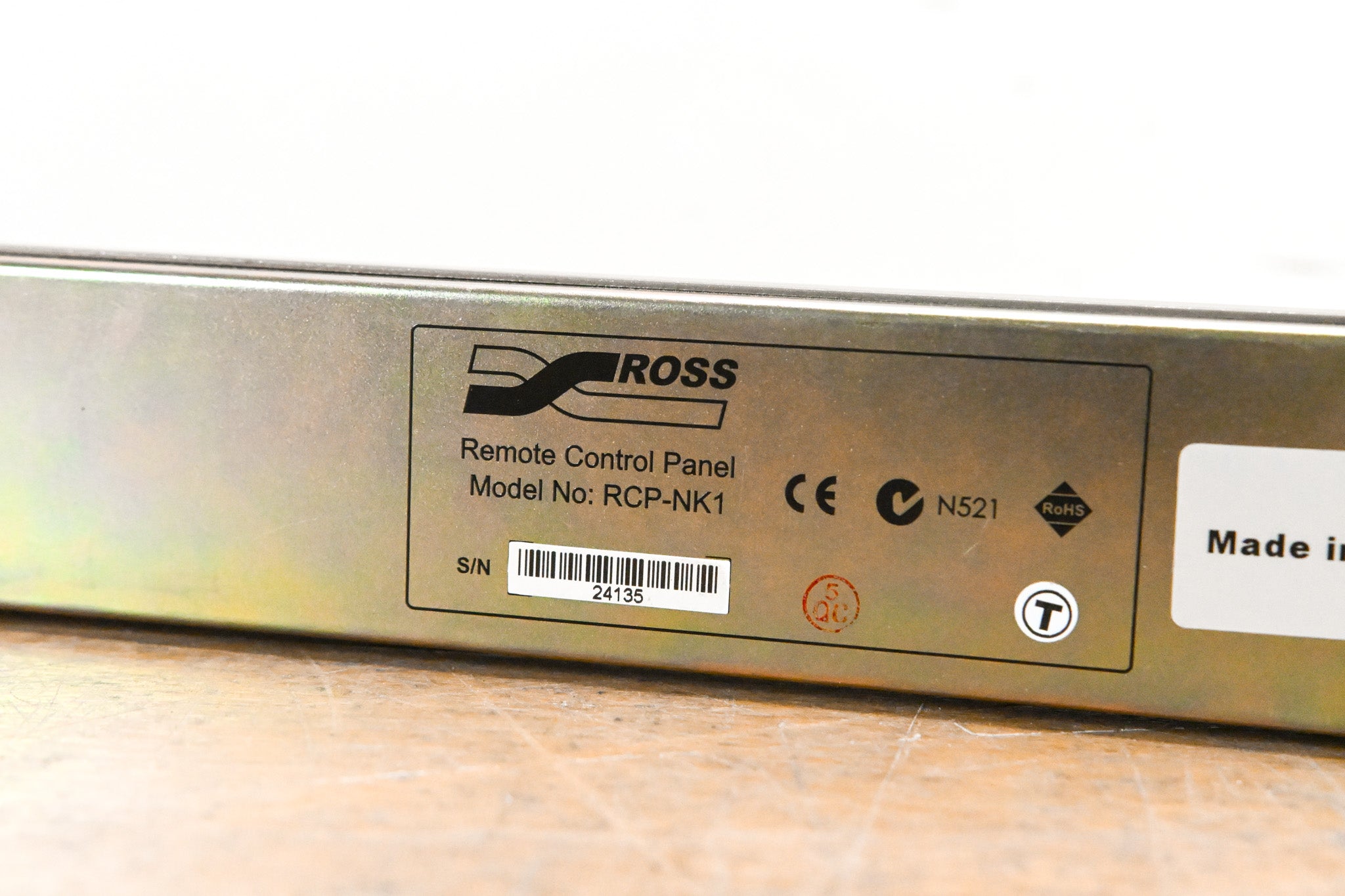 Ross RCP-NK1 Local or Remote Control Panel