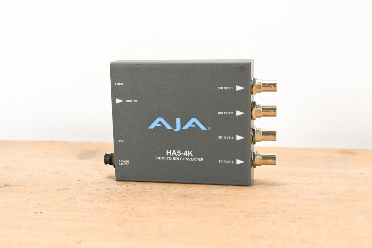 AJA HA5-4K 4K HDMI to 4K SDI Mini Converter (NO POWER SUPPLY)